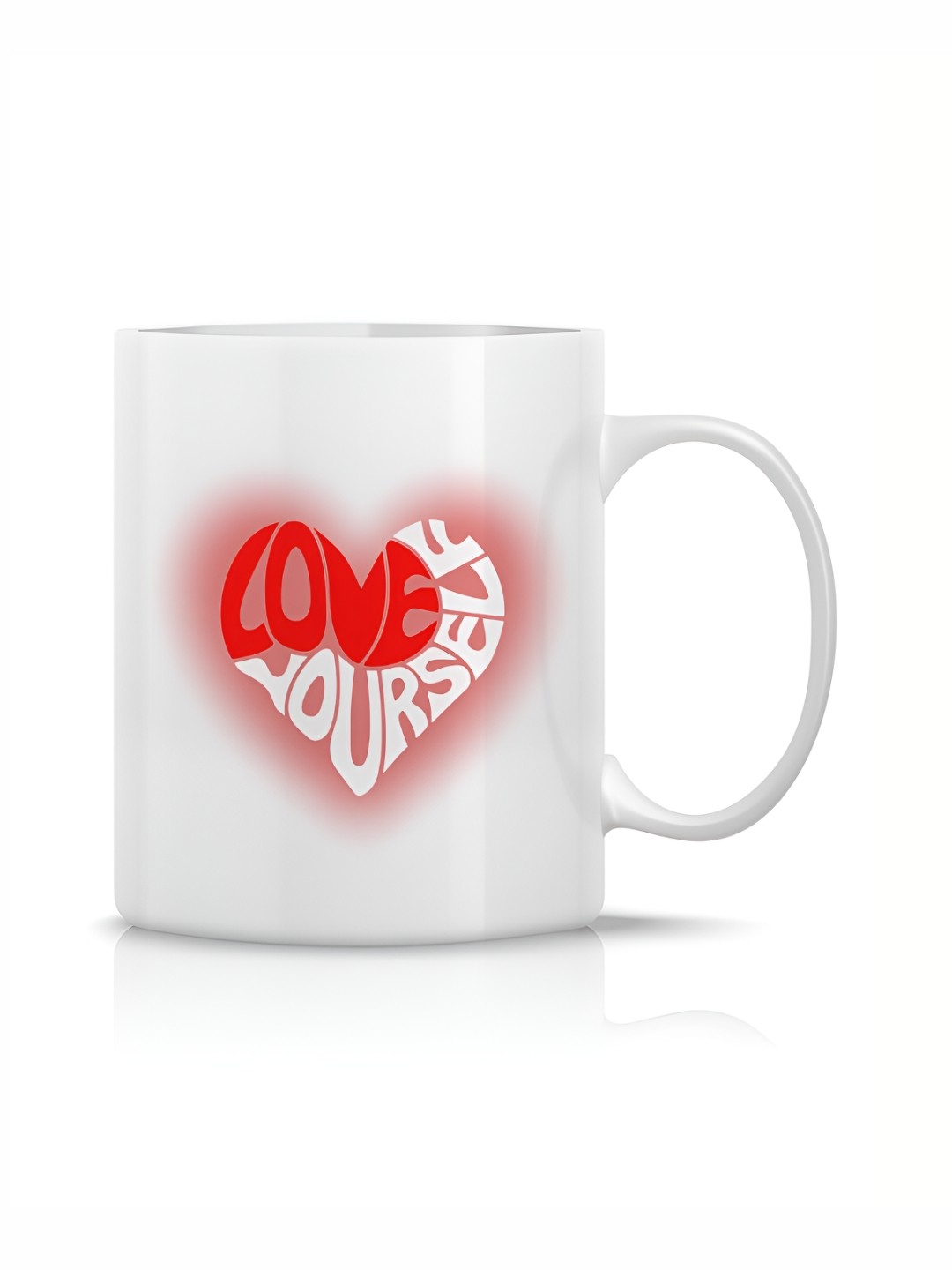 

The Decor Lane White Printed Ceramic Glossy Mugs Set of Cups and Mugs