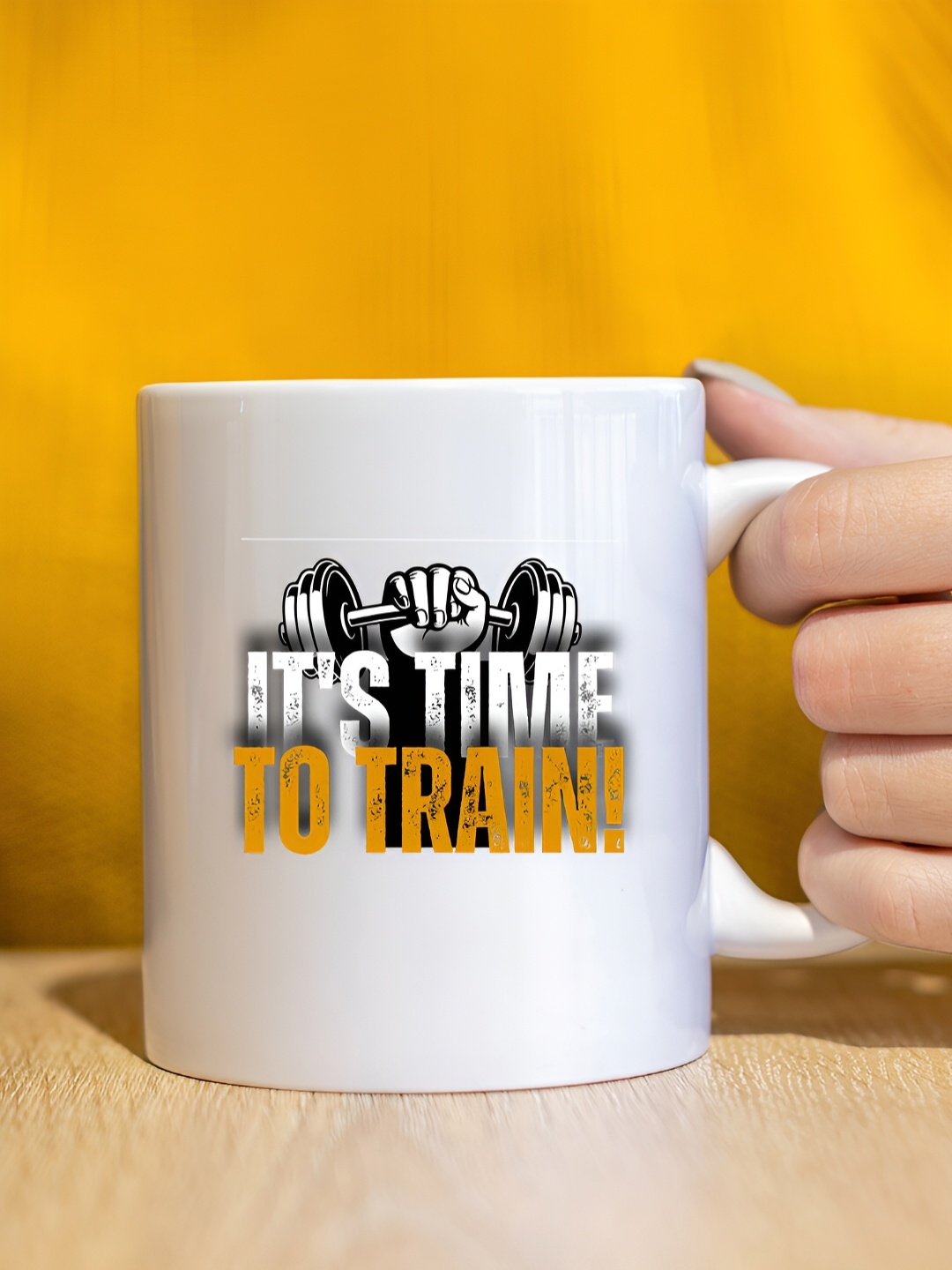 

The Decor Lane White Printed Ceramic Glossy Mugs Set of Cups and Mugs