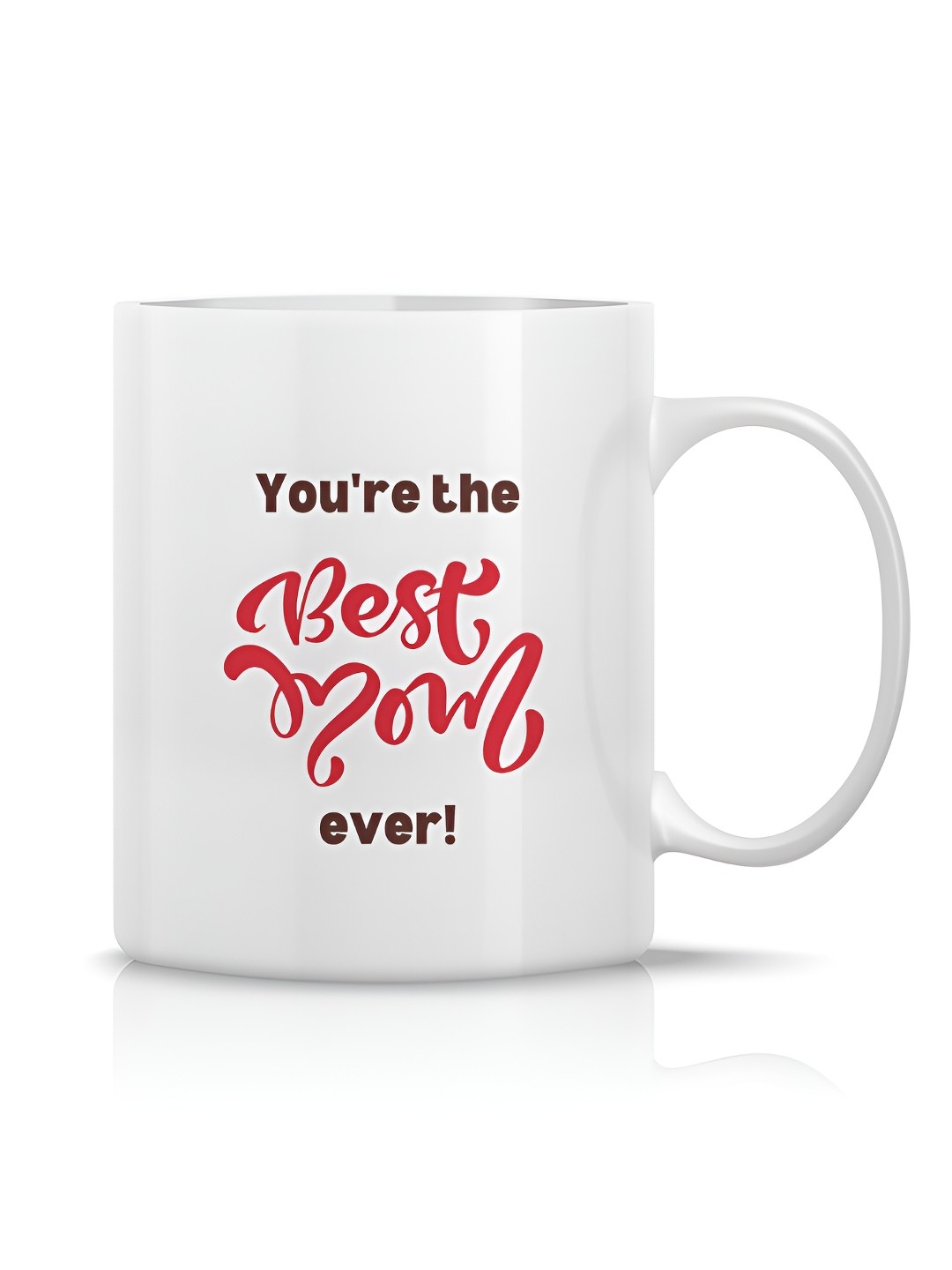 

The Decor Lane White Printed Ceramic Glossy Mugs Set of Cups and Mugs