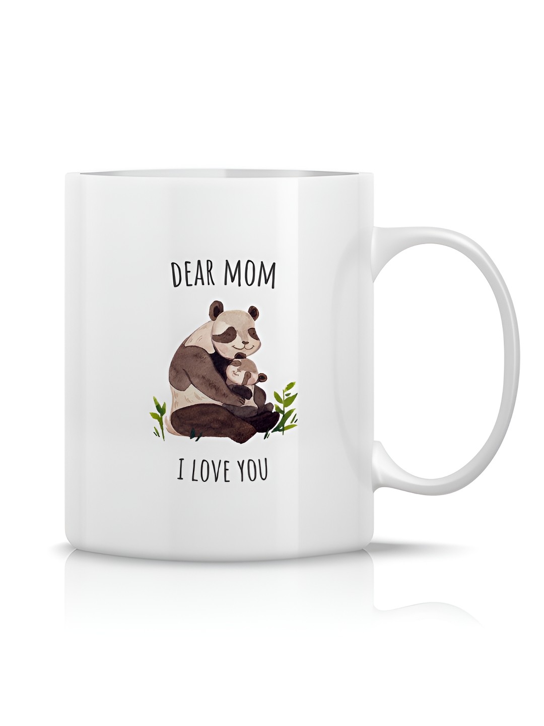 

The Decor Lane White Printed Ceramic Glossy Mugs Set of Cups and Mugs