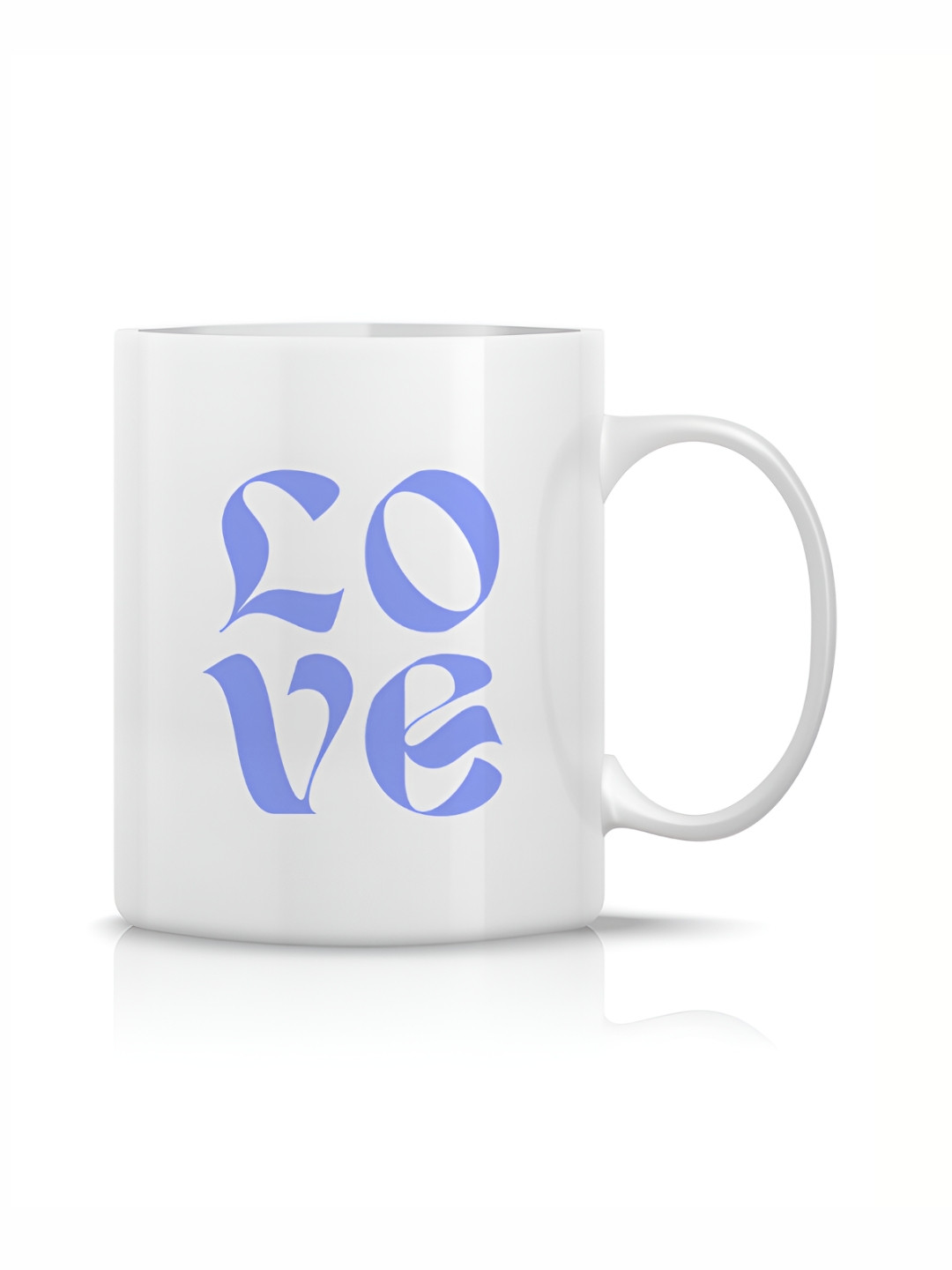 

The Decor Lane White Printed Ceramic Glossy Mugs Set of Cups and Mugs