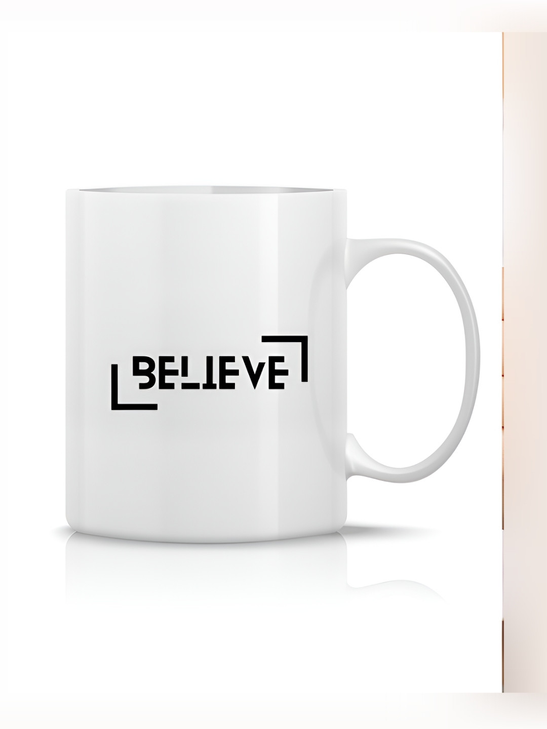 

The Decor Lane White Printed Ceramic Glossy Mugs Set of Cups and Mugs