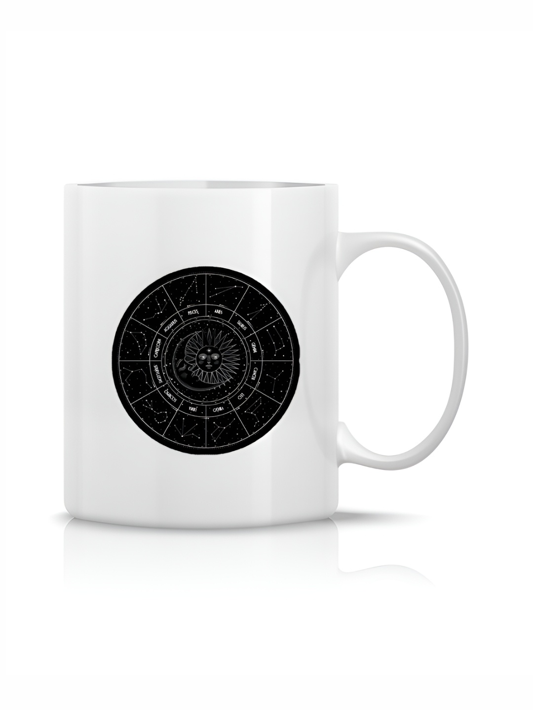 

The Decor Lane White Printed Ceramic Glossy Mugs Set of Cups and Mugs