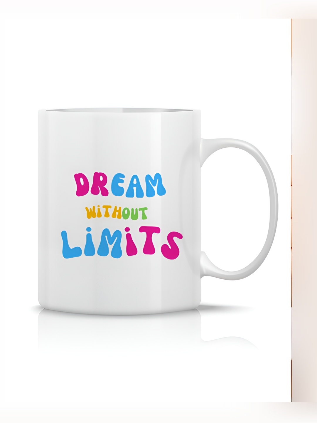 

The Decor Lane White Printed Ceramic Glossy Mugs Set of Cups and Mugs