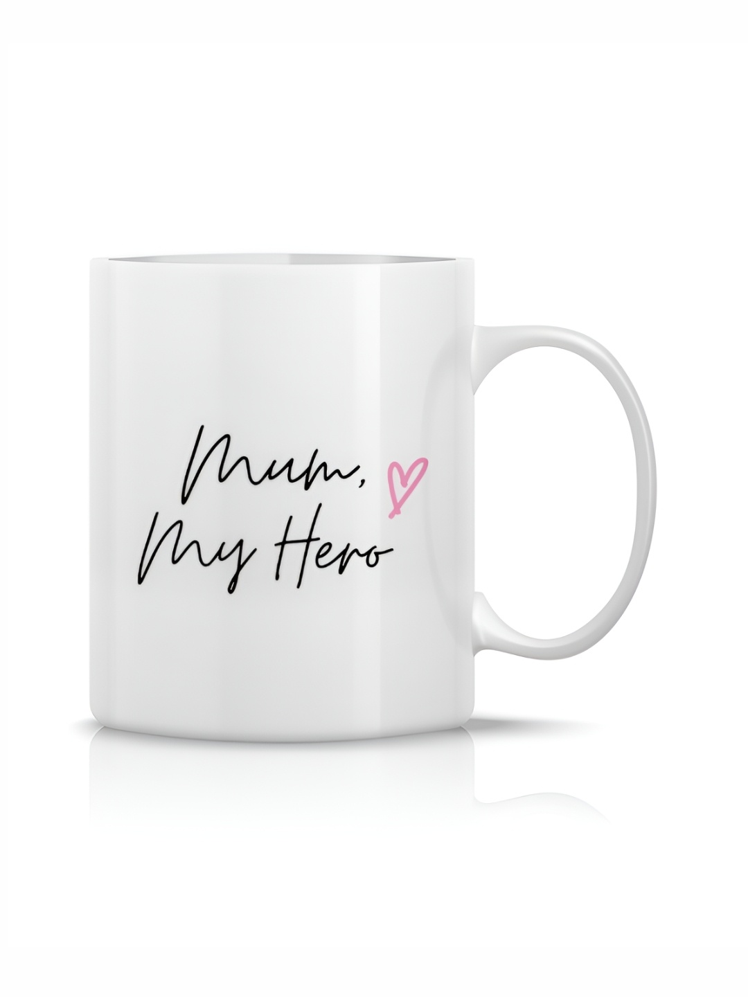 

The Decor Lane White Printed Ceramic Glossy Mugs Set of Cups and Mugs