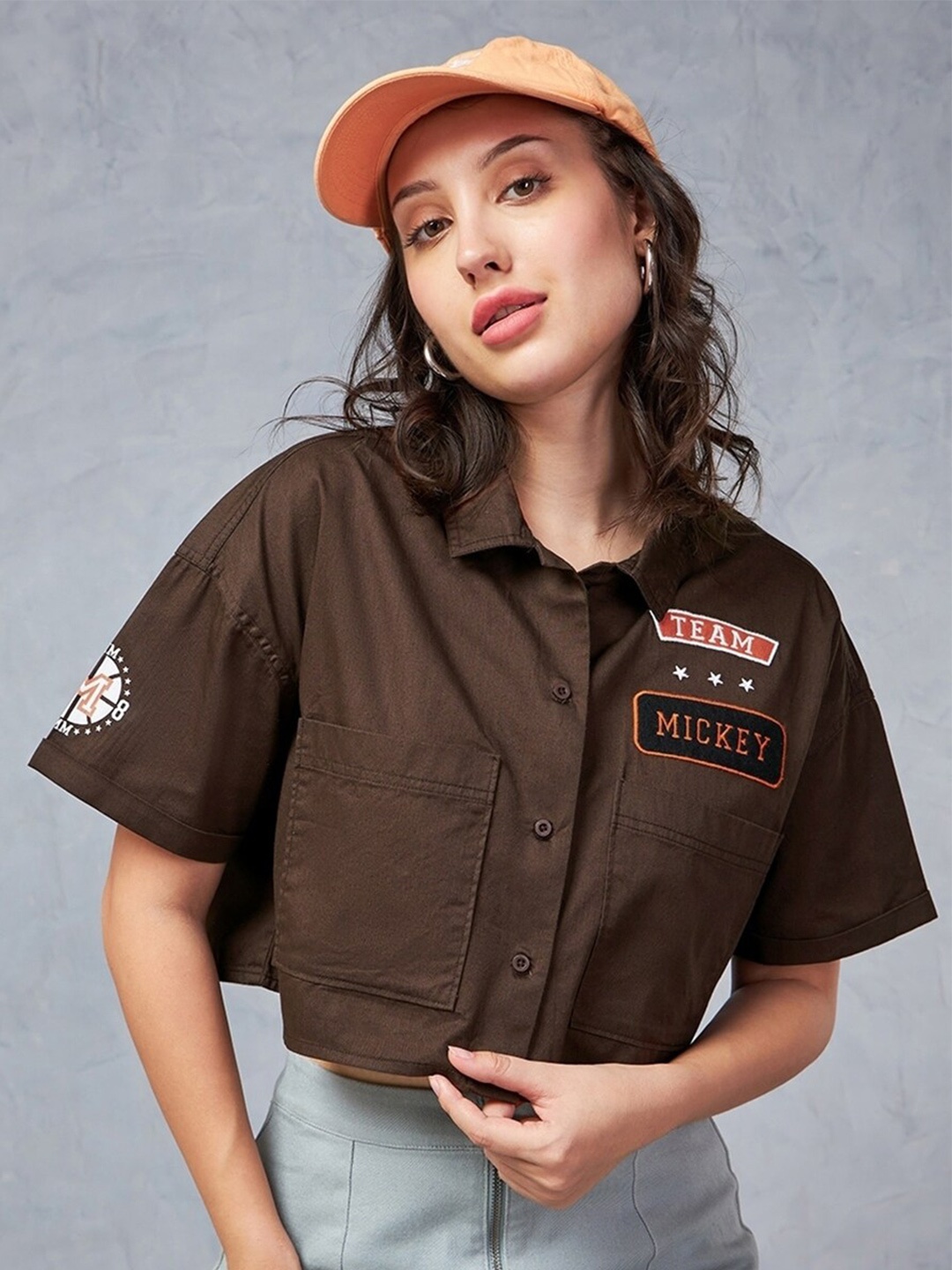 

Bewakoof Women Opaque Casual Shirt, Brown