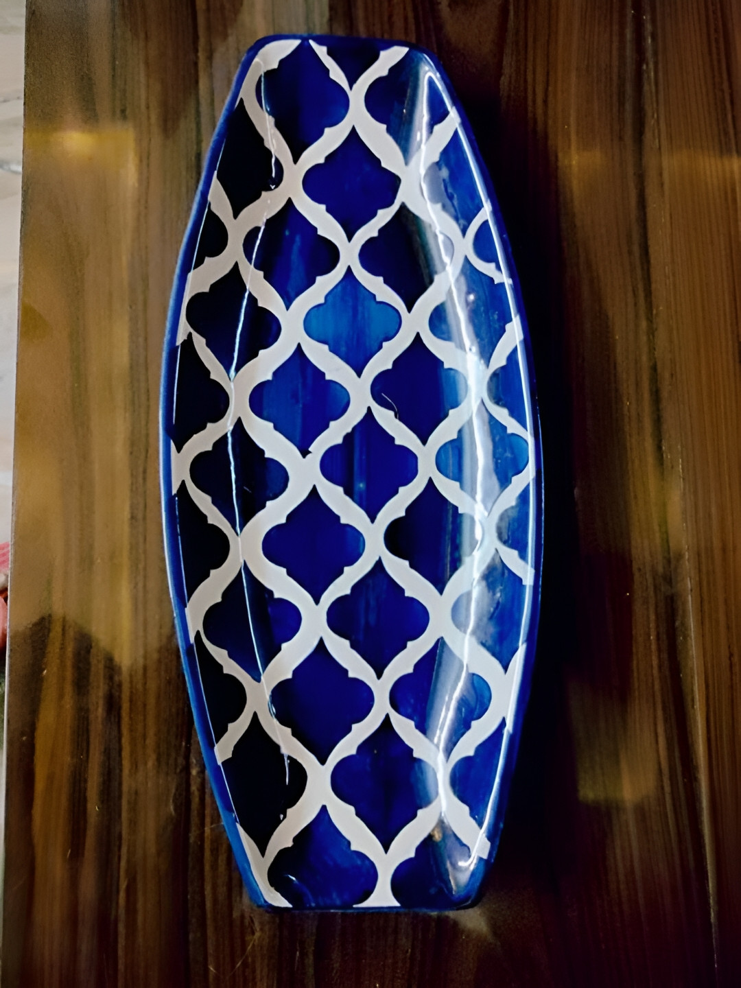 

NIYARA Blue & White Printed Ceramic Tray