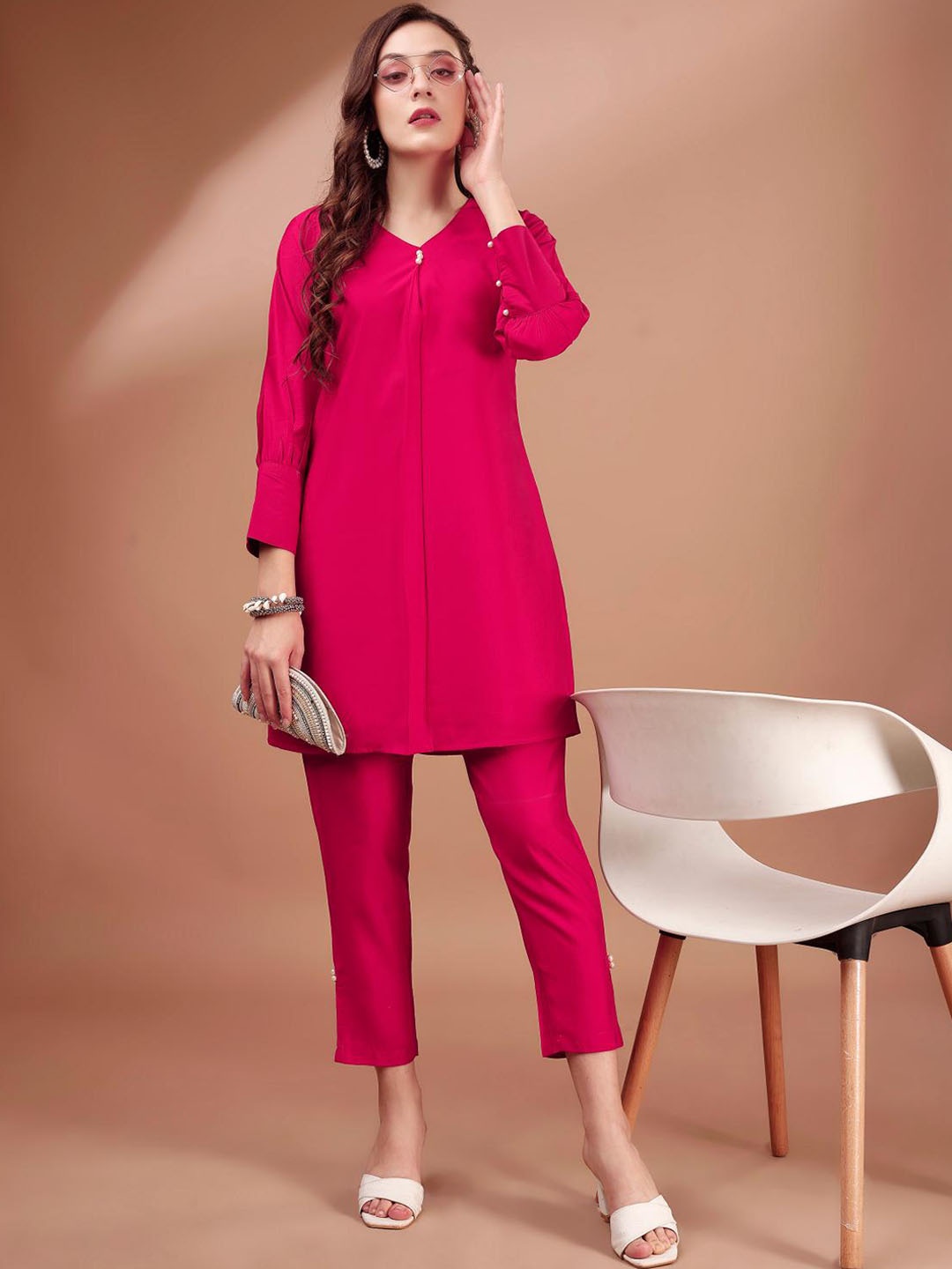 

Tikhi Imli Tunic With Trouser, Pink
