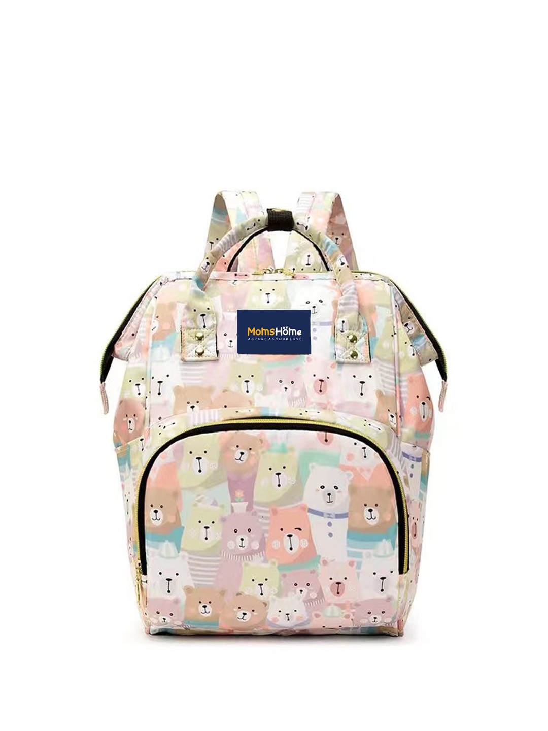 

Moms Home Kids Printed Diaper Bag, Beige