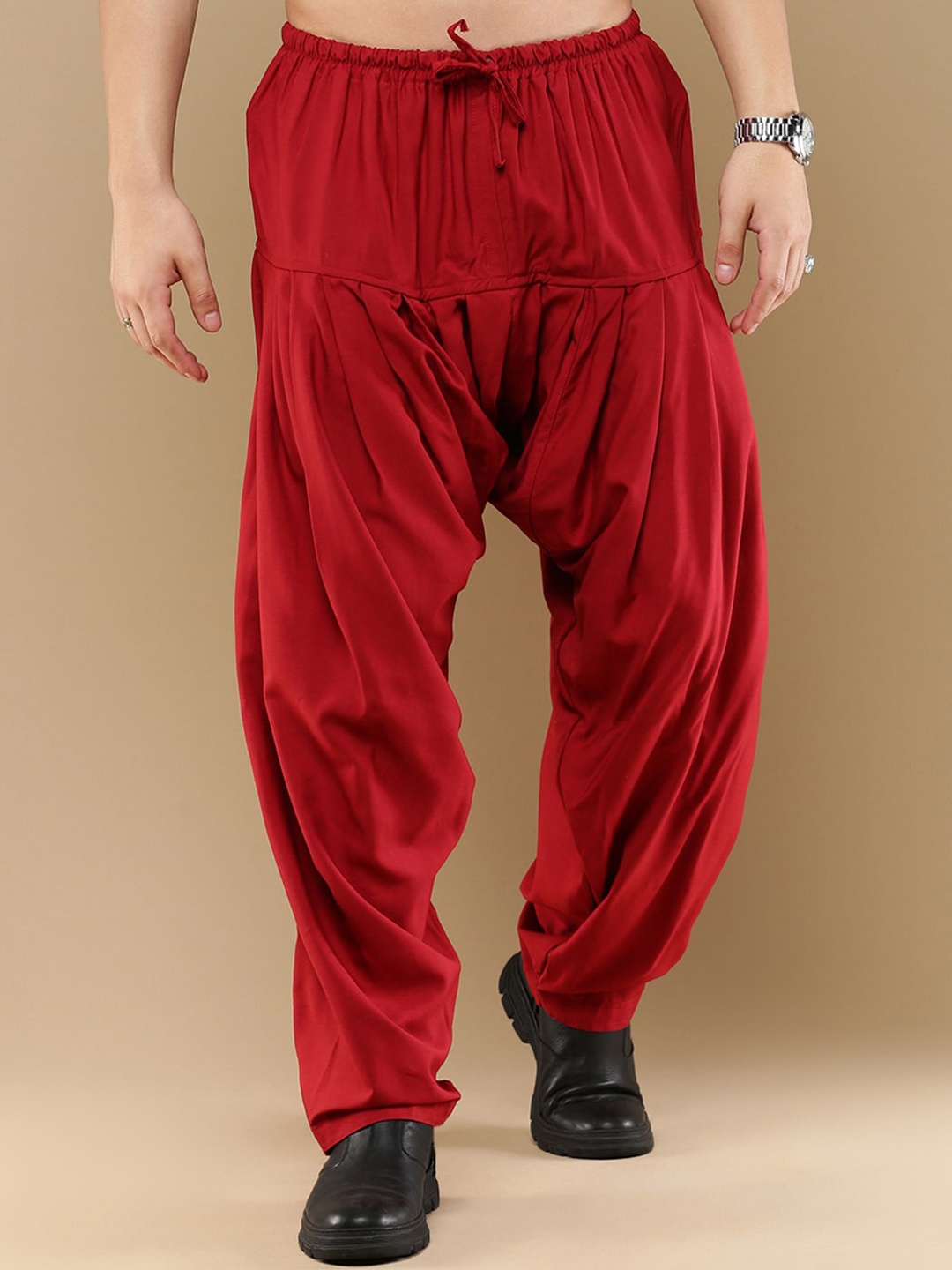 

Sanwara Men Loose Fit Salwar, Maroon