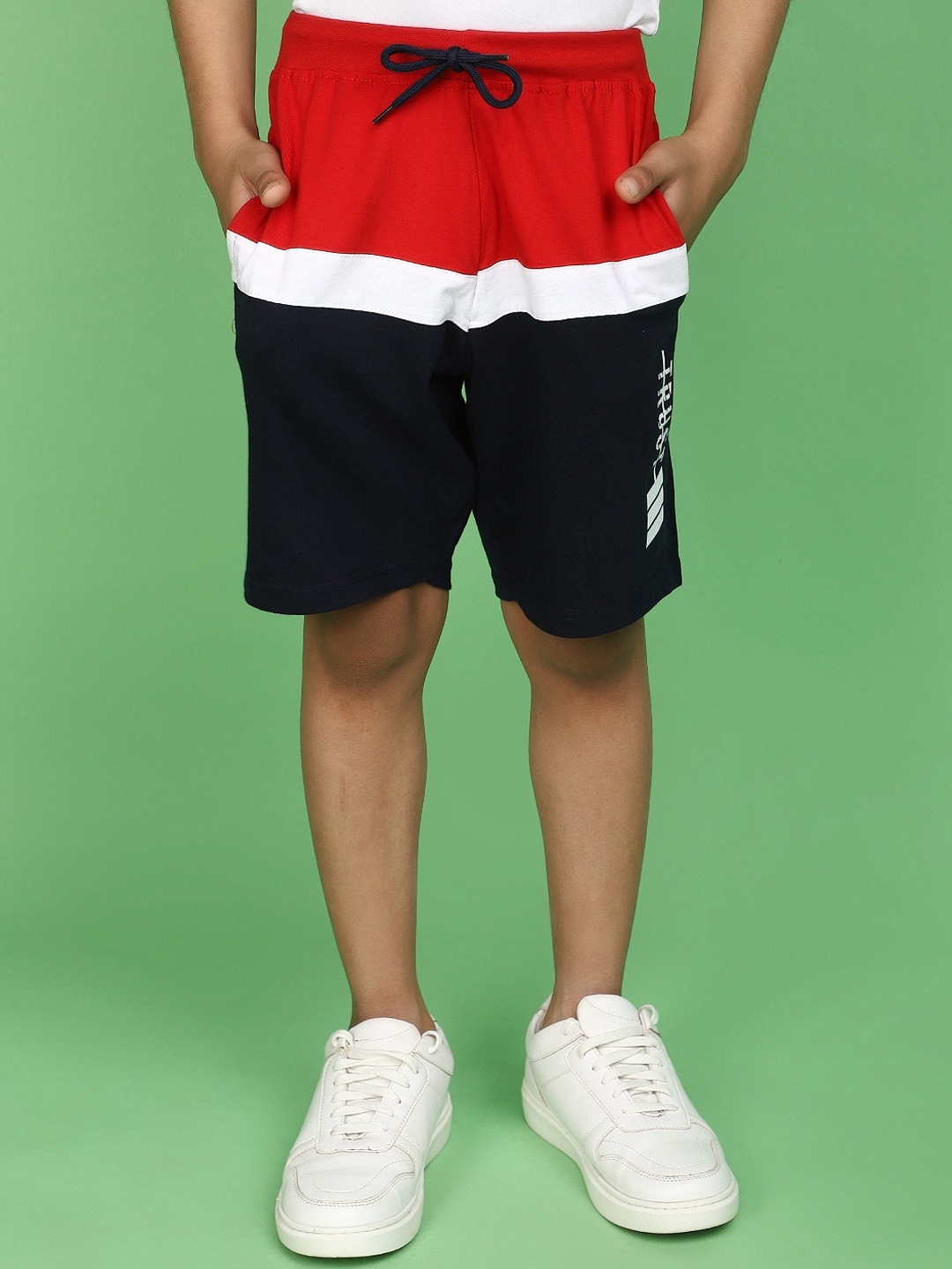 

V-Mart Boys Solid Shorts, Blue