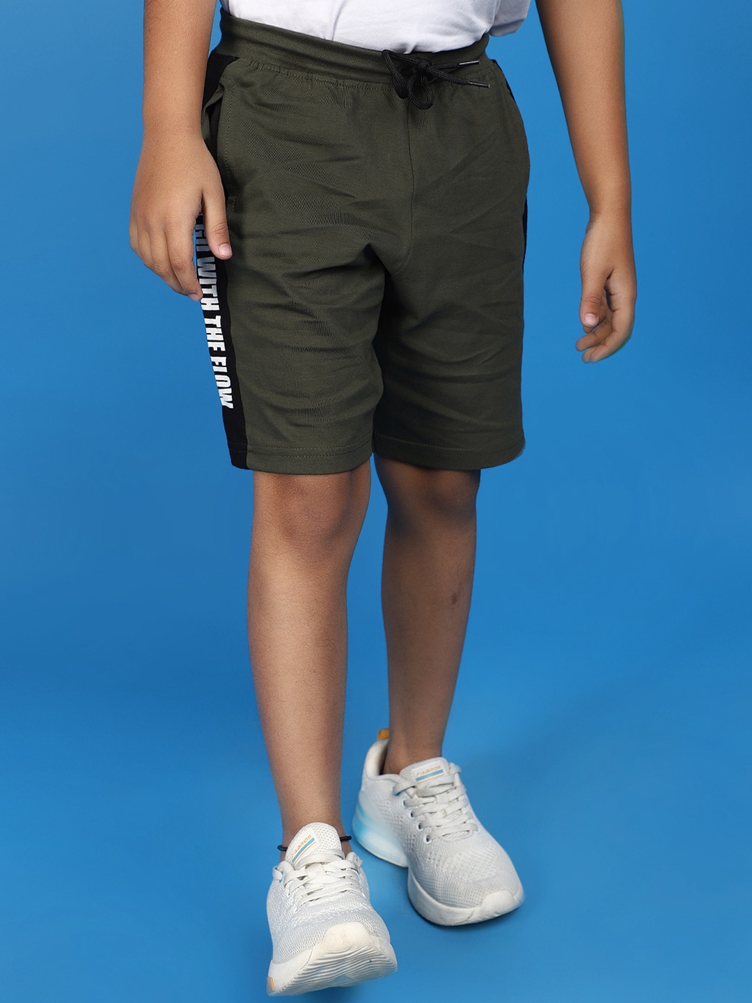 

V-Mart Solid Boys Shorts, Green