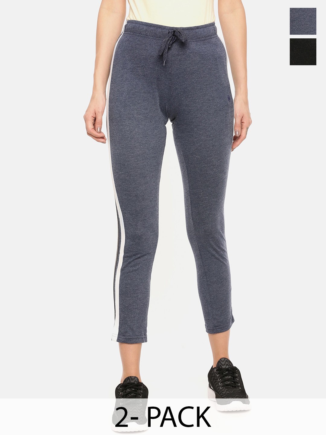 

Dollar Missy Women Pack Of 2 Track Pants, Black