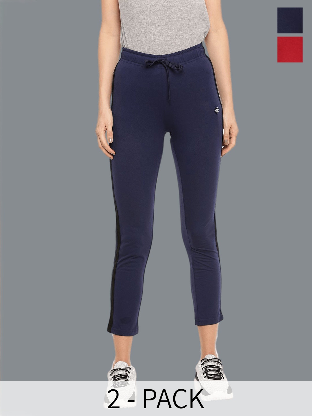 

Dollar Missy Women Pack Of 2 Track Pants, Red