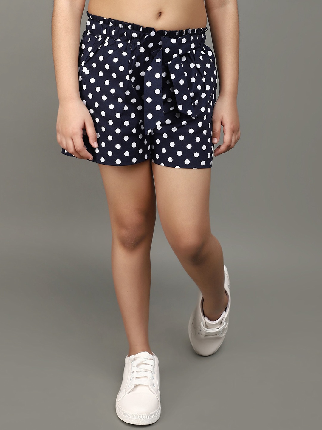 

V-Mart Girls Printed Shorts, Blue