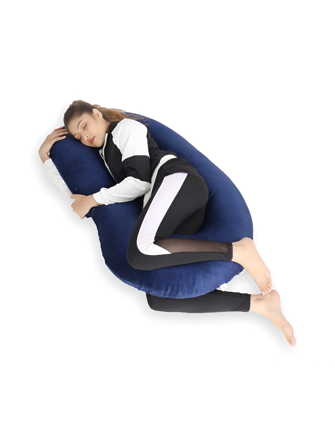 

DADDY COOL Navy Blue Fibre Filled Faux Velvet Lightweight Maternity Pillow
