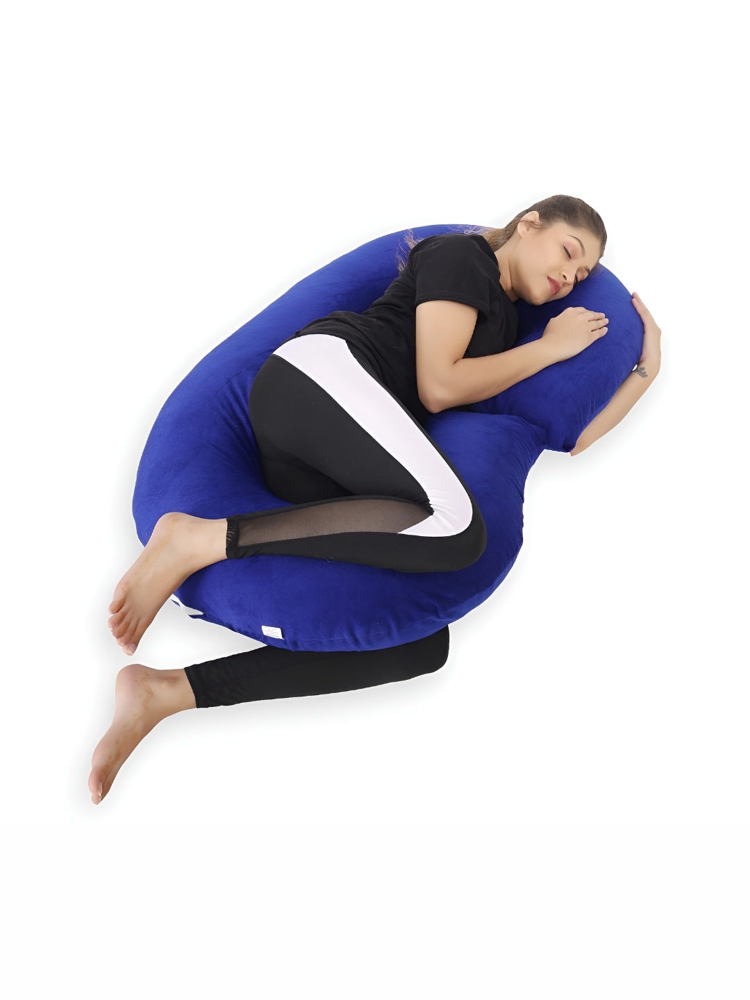 

DADDY COOL Blue Fibre Filled Faux Velvet Lightweight Maternity Pillow