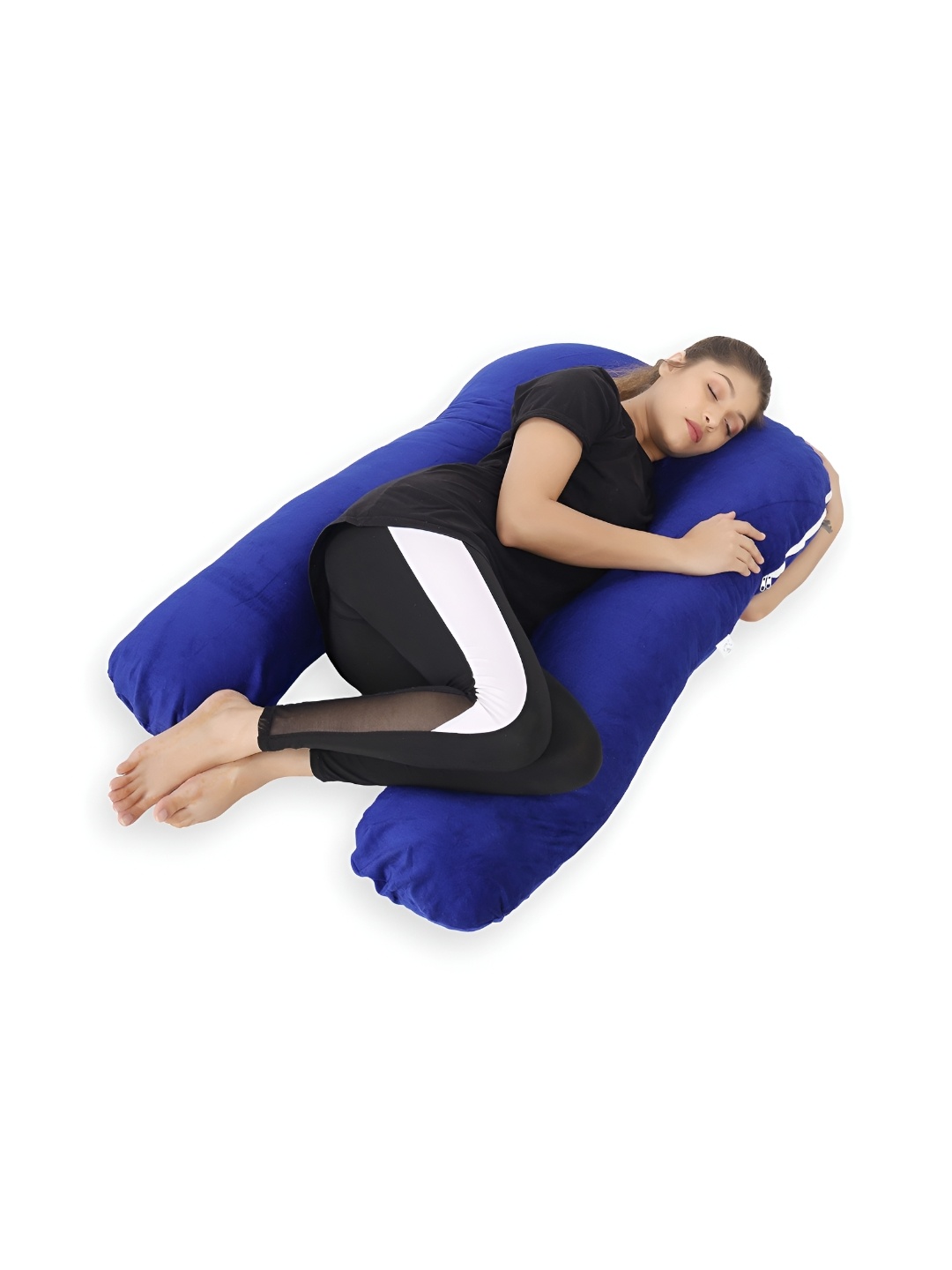 

DADDY COOL Blue Fibre Filled Faux Velvet Lightweight Maternity Pillow