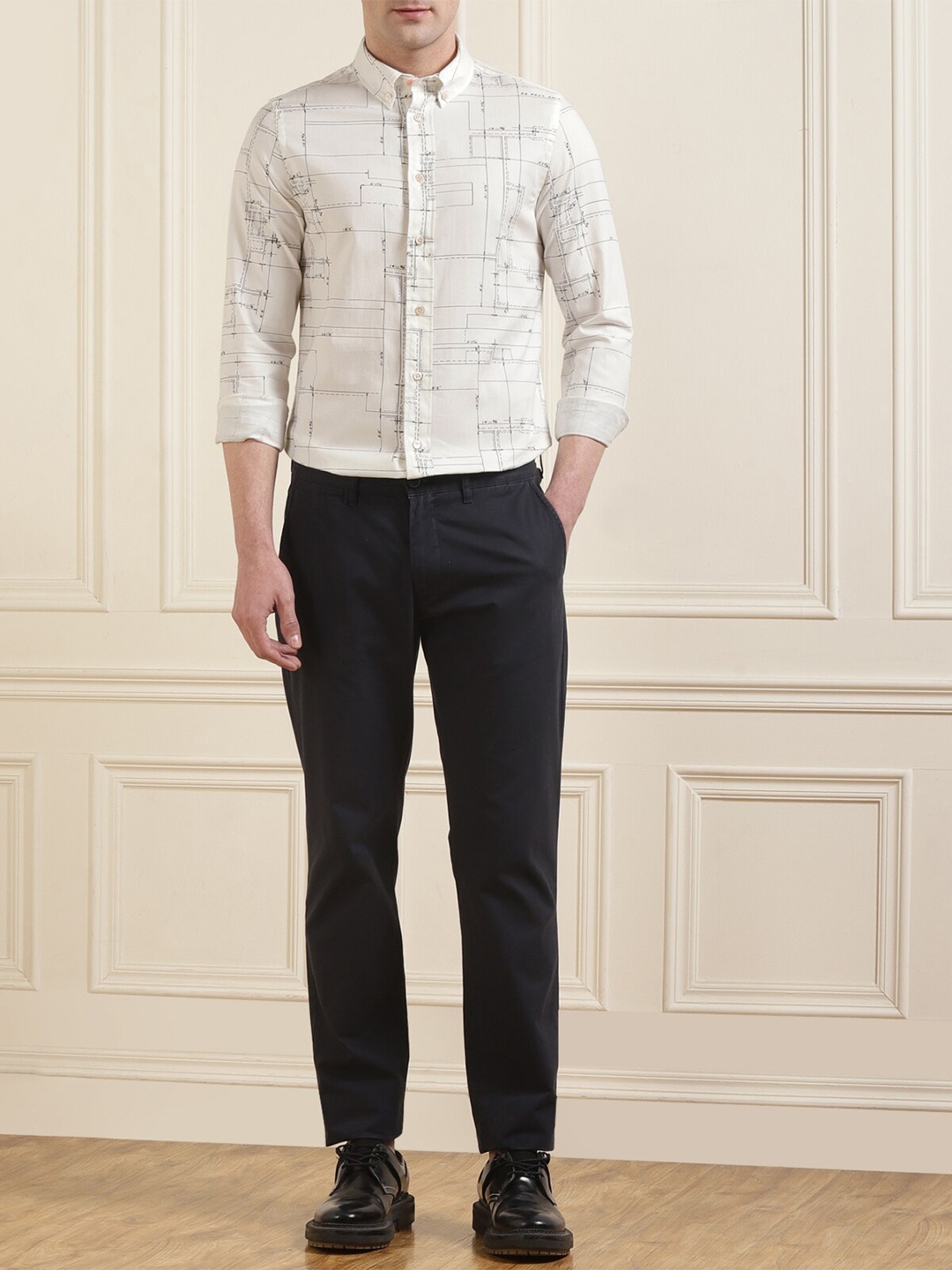 

PS By Paul Smith Men Opaque Casual Shirt, White