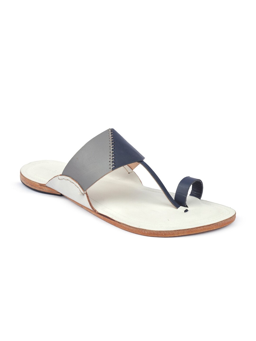 

KORAKARI Men Leather Comfort Sandals, White