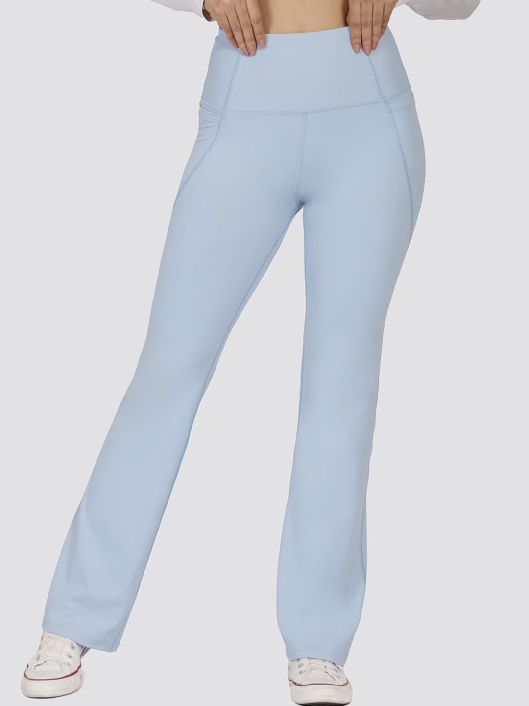 

Blissclub Women High-Rise Four Way Stretch Treggings, Blue