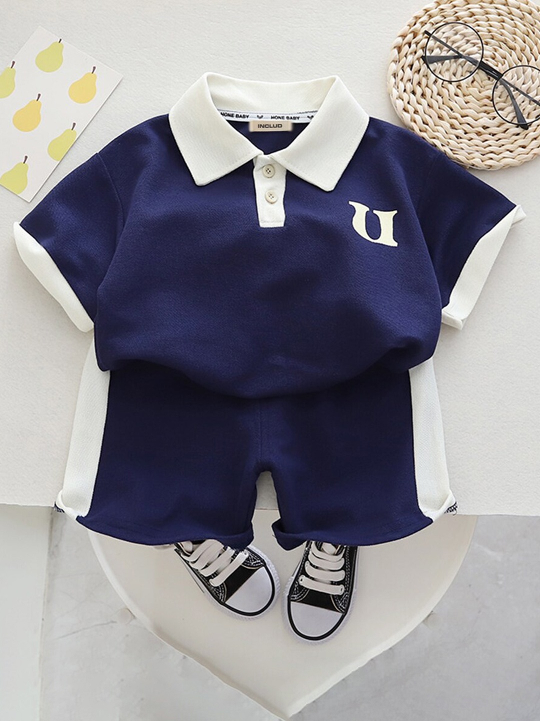 

INCLUD Boys T-shirt with Shorts, Blue