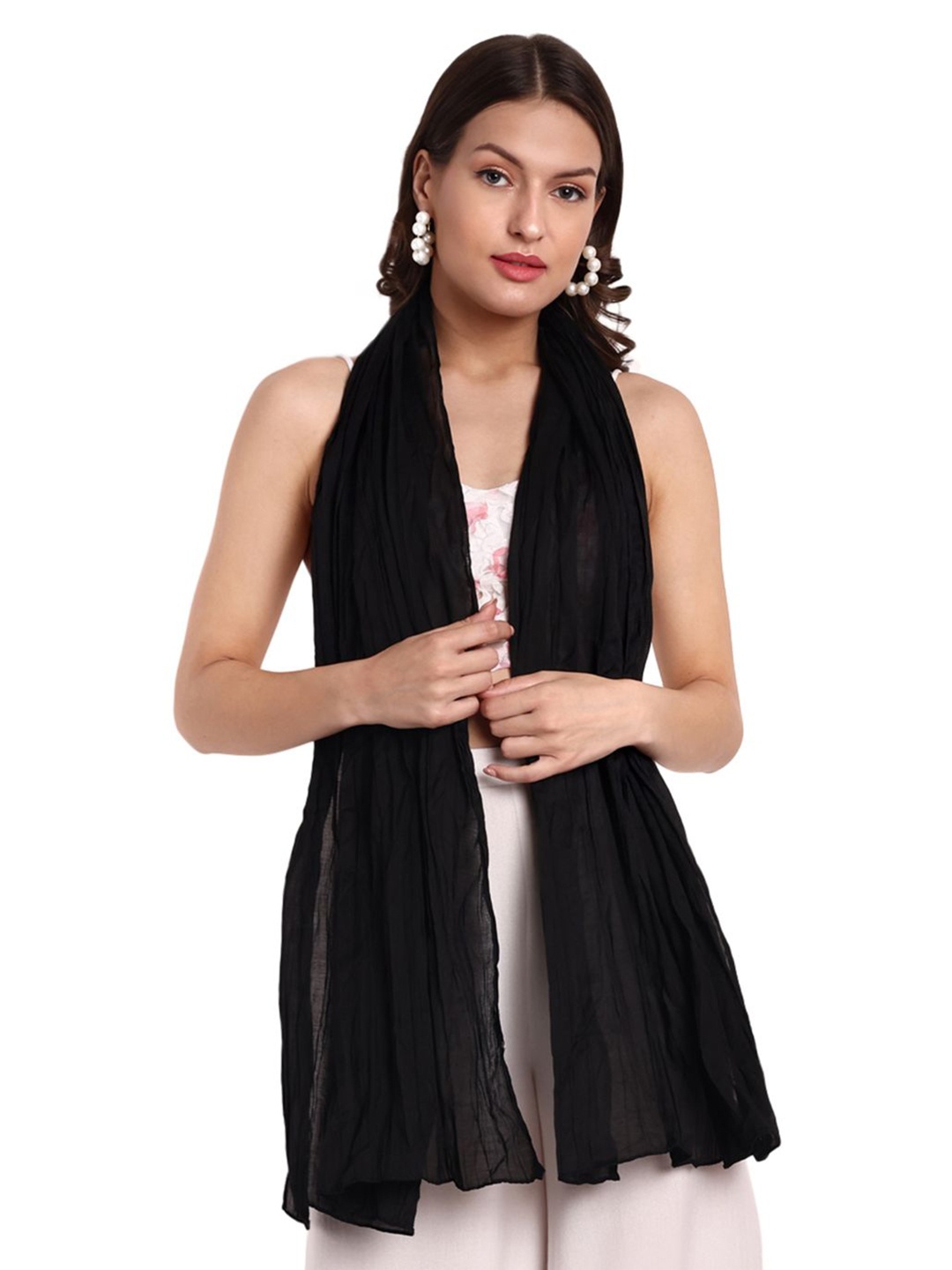 

CrossKulture Women Casual Scarf, Black