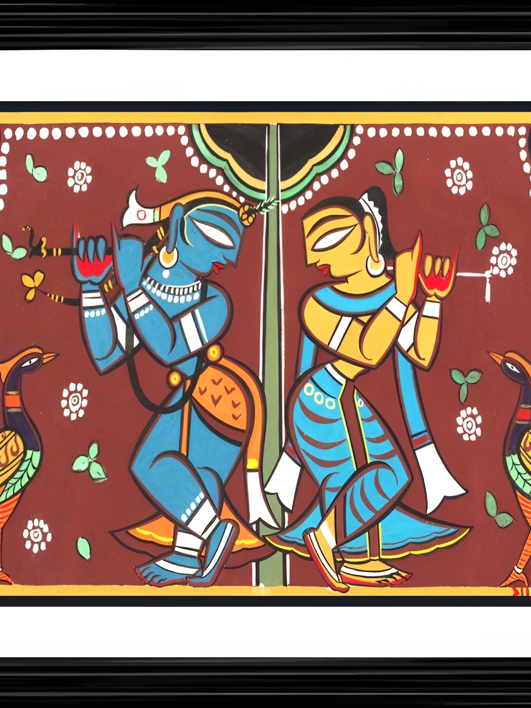 

Adventures India Black & Brown Wooden Printed Wall Paintings
