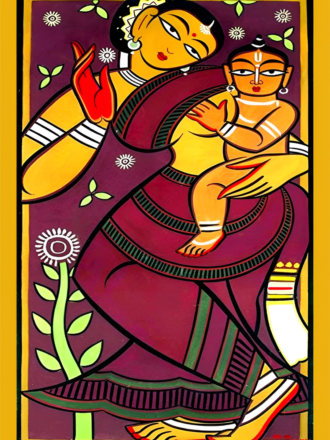 

Adventures India Black & Yellow 1 Piece Wood Other Wall Paintings