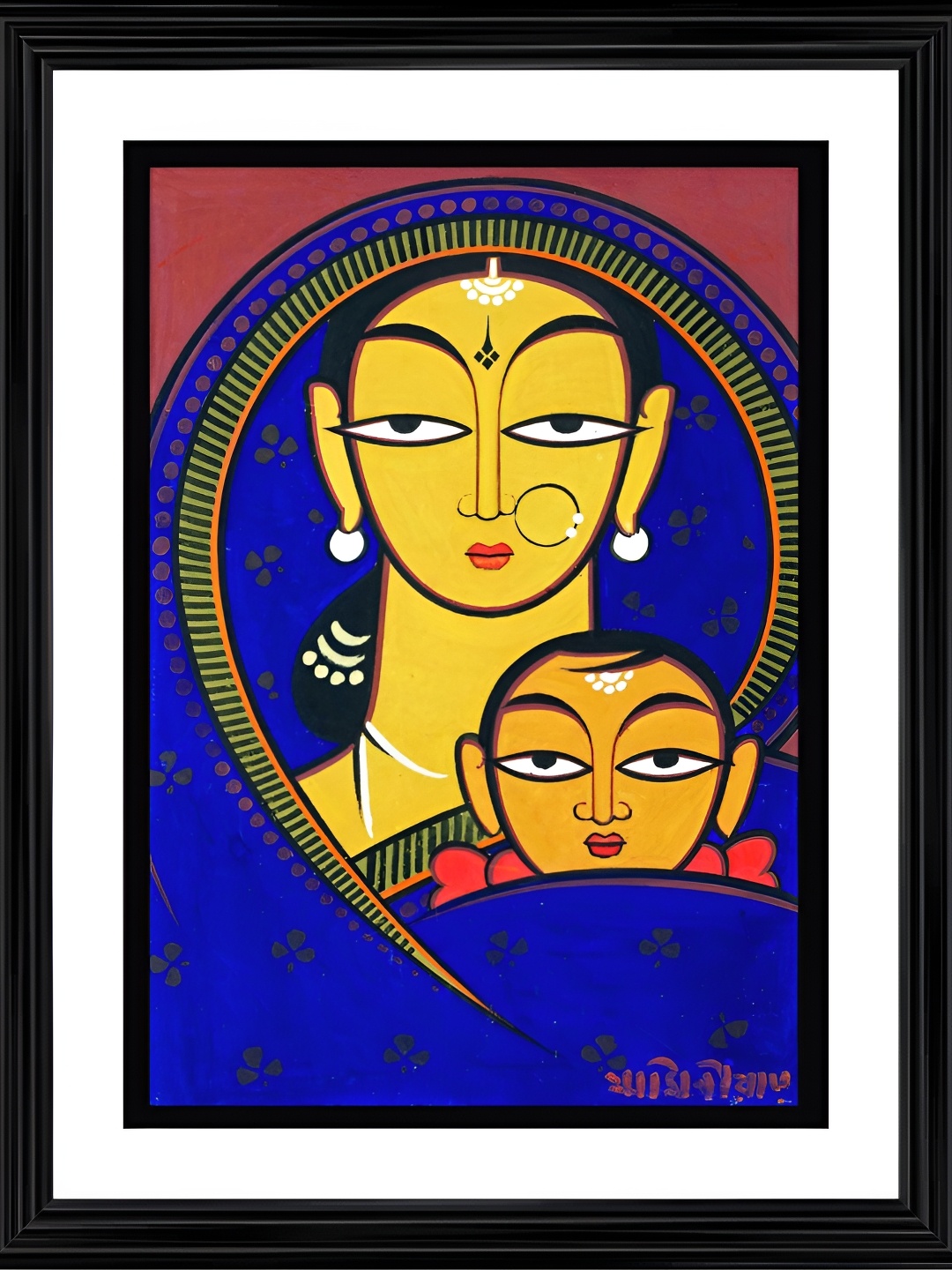 

Adventures India Black & Yellow Wooden Other Wall Painting