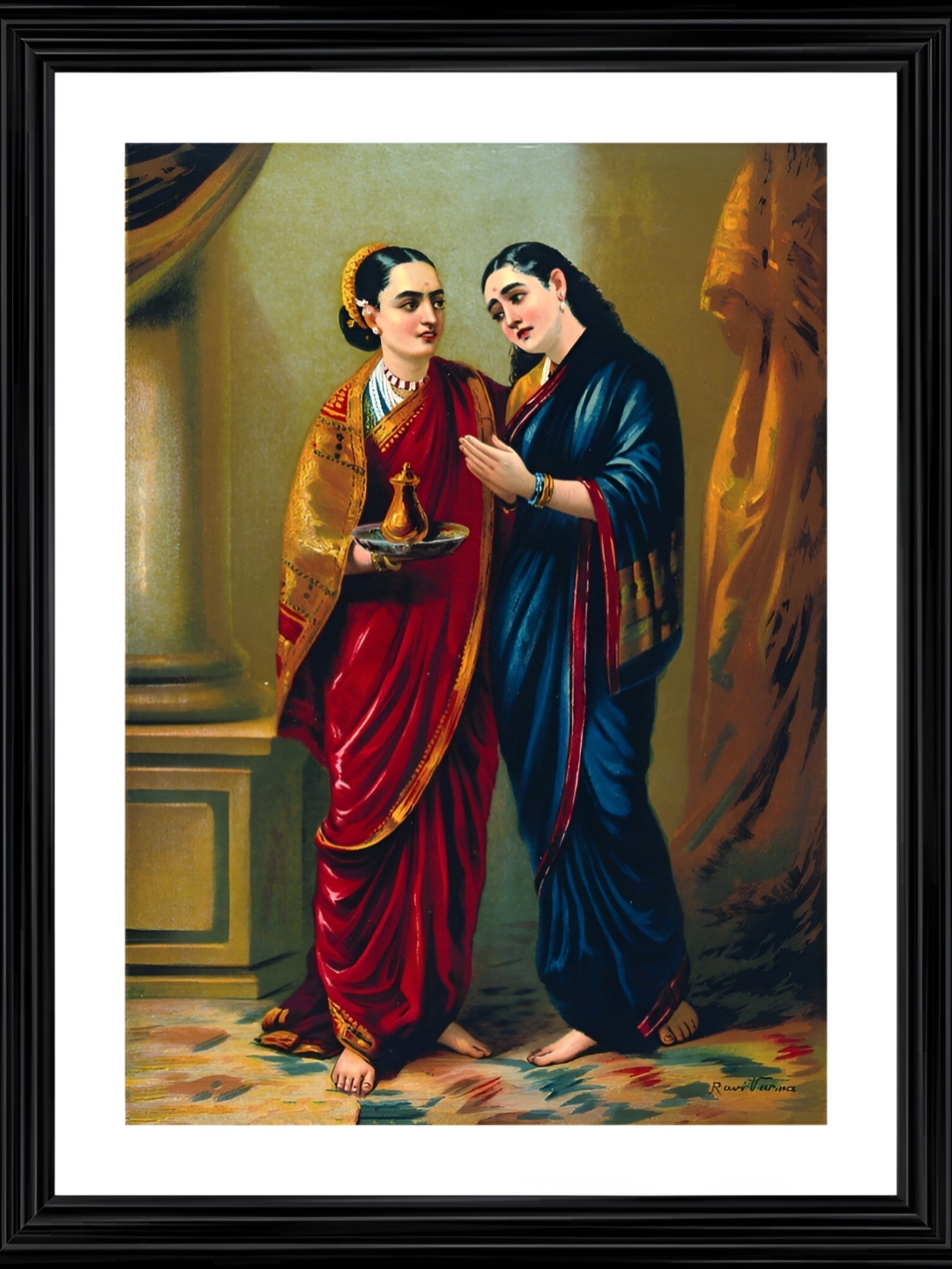 

Adventures India Brown & Navy Blue Wooden Painting Wall Art