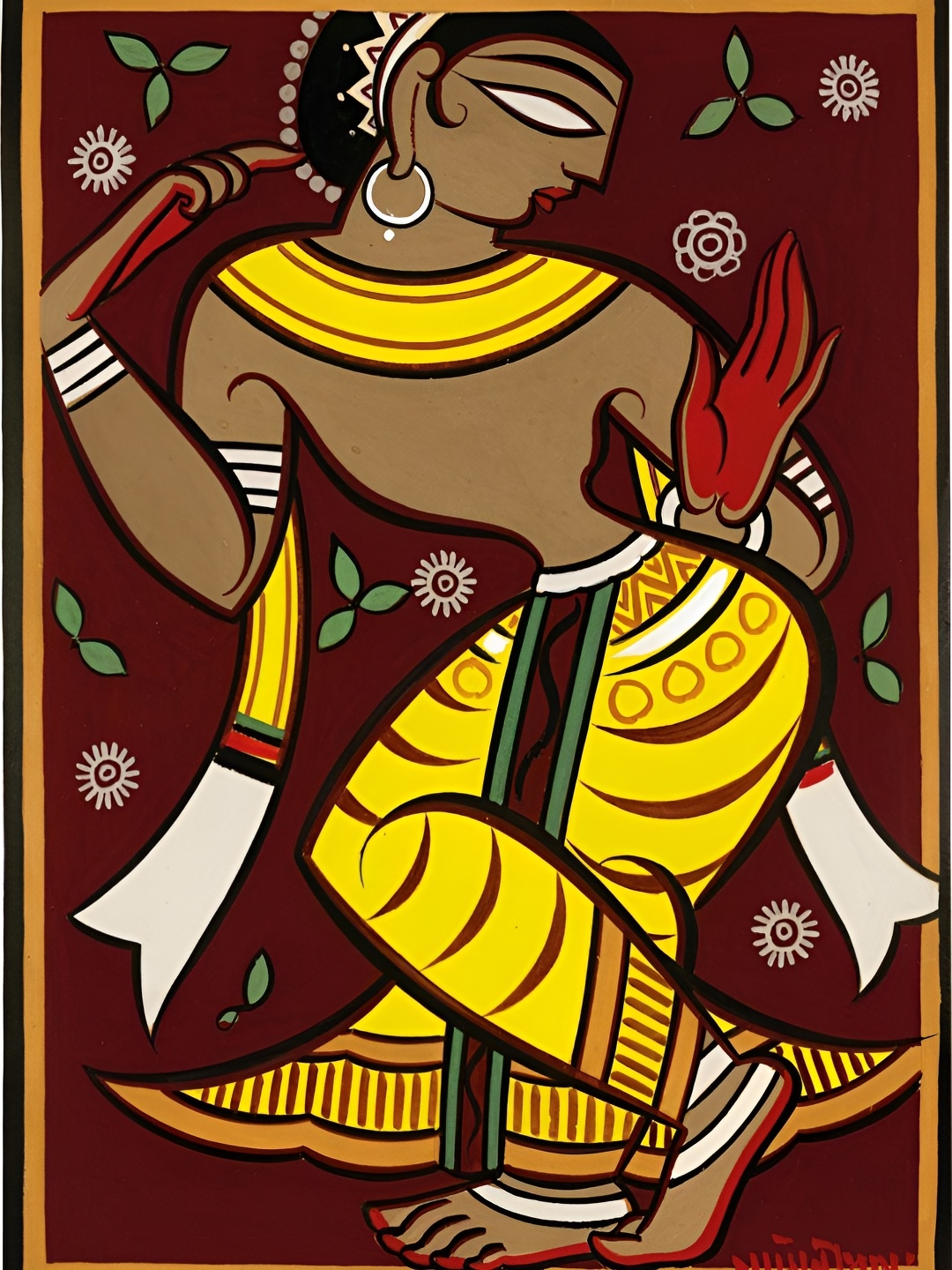 

Adventures India Black & Yellow Wooden Wall Art
