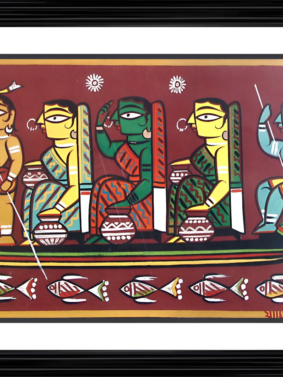 

Adventures India Brown & Yellow 1 Piece Wood Other Wall Paintings