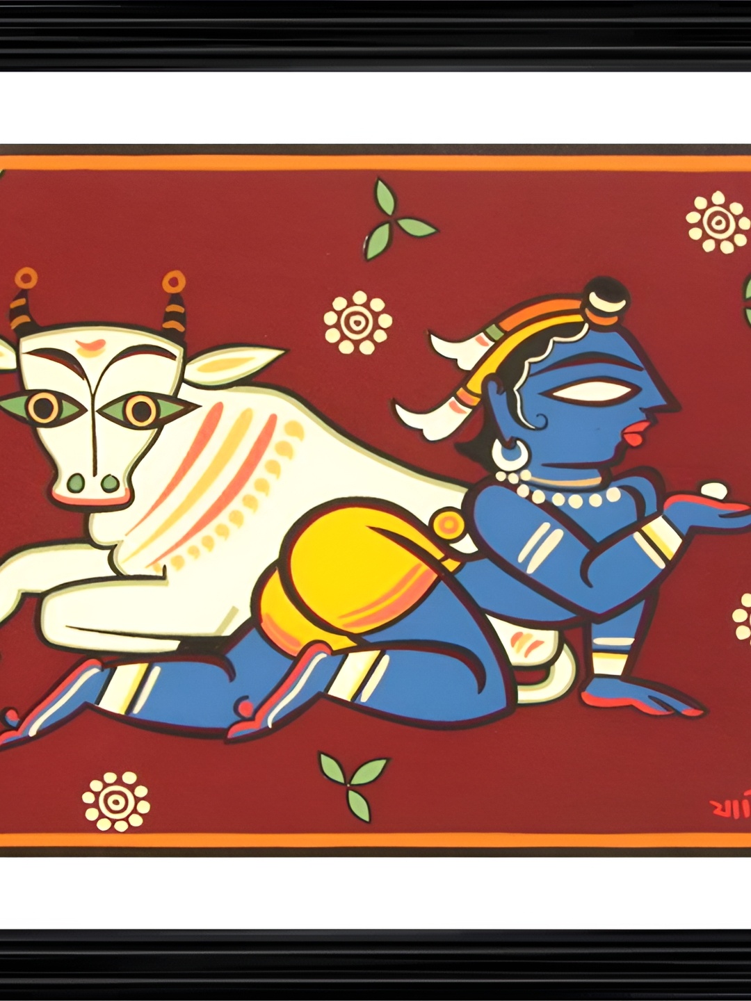 

Adventures India White & Brown Wooden Painting Wall Art