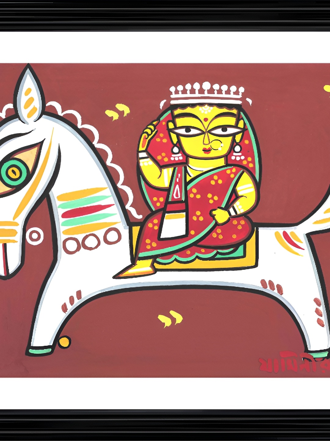 

Adventures India White & Red Wooden Paintings Wall Art