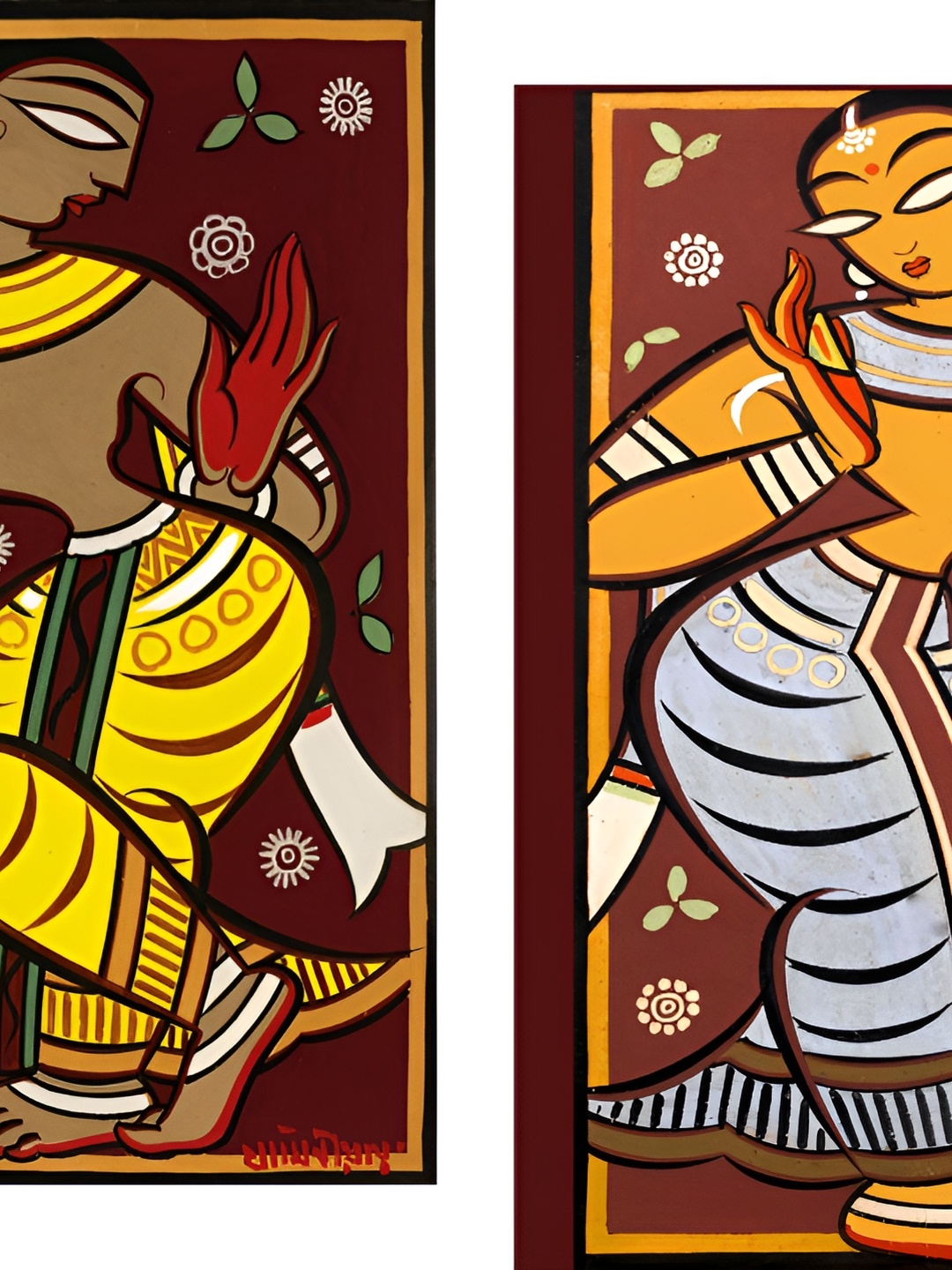 

Adventures India Brown & Grey 2 Pieces Wooden Painting Wall Art