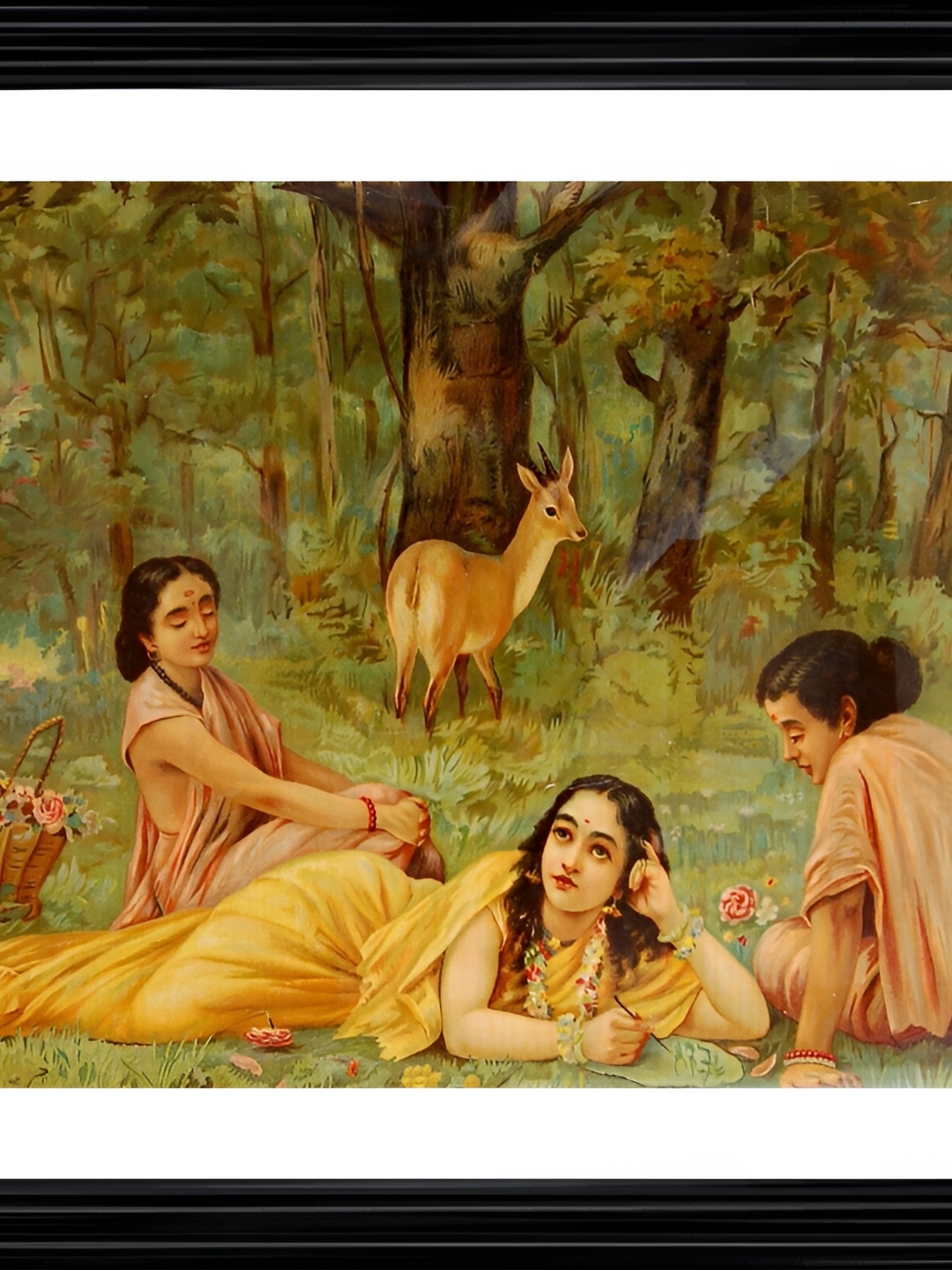 

Adventures India White & Green 1 Piece Wood Other Wall Paintings
