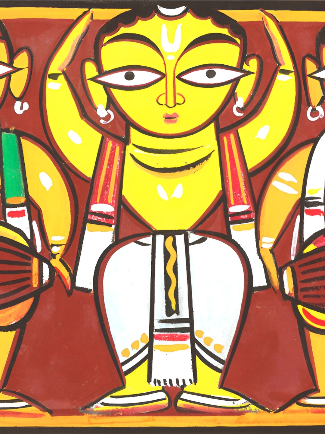 

Adventures India Yellow & Red 1 Piece Wood Other Wall Paintings