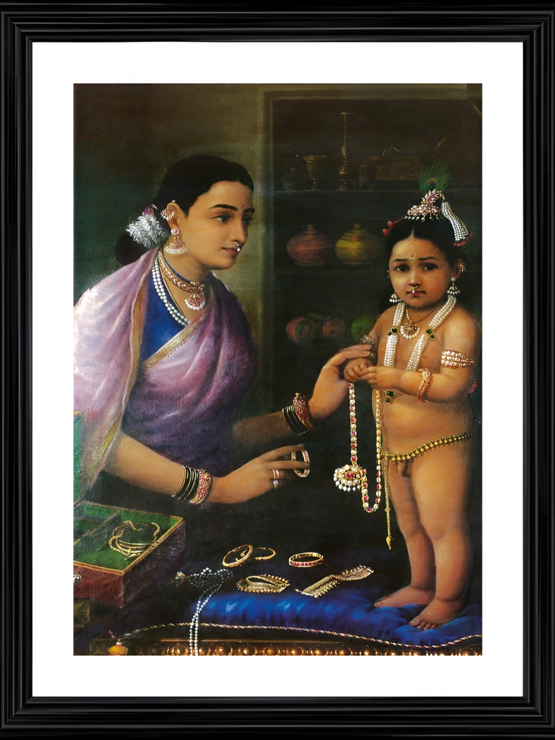 

Adventures India White & Purple Wooden Paintings Wall Art