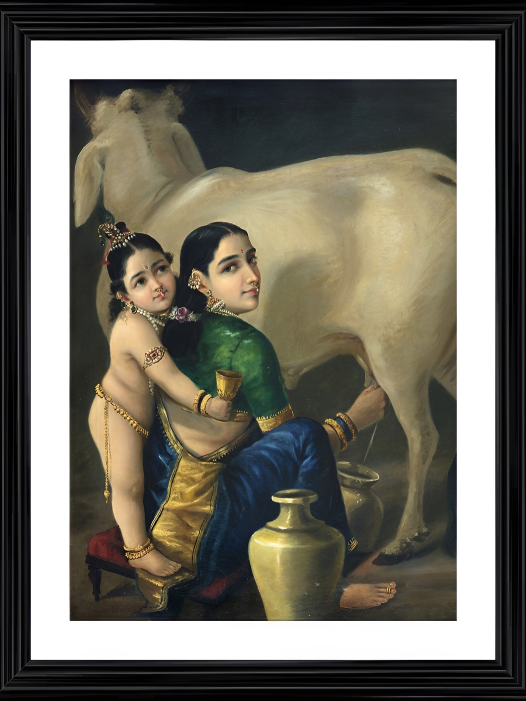 

Adventures India Black & Green Wooden Paintings Wall Art