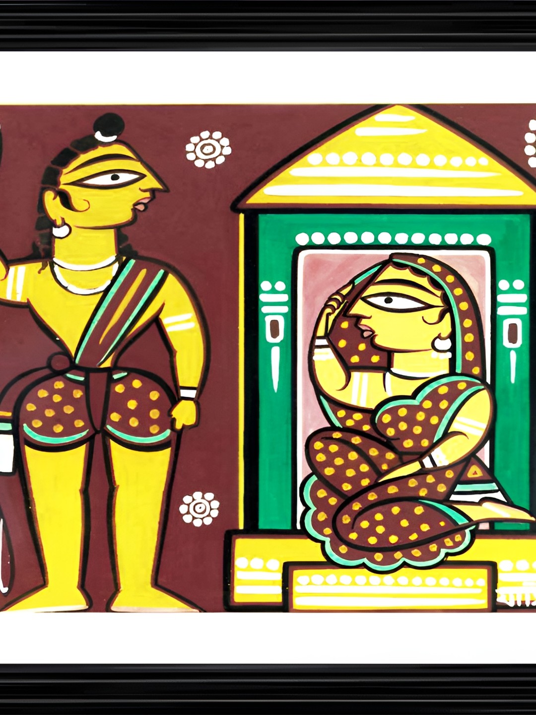 

Adventures India Brown & Yellow 1 Piece Wood Religious Wall Paintings