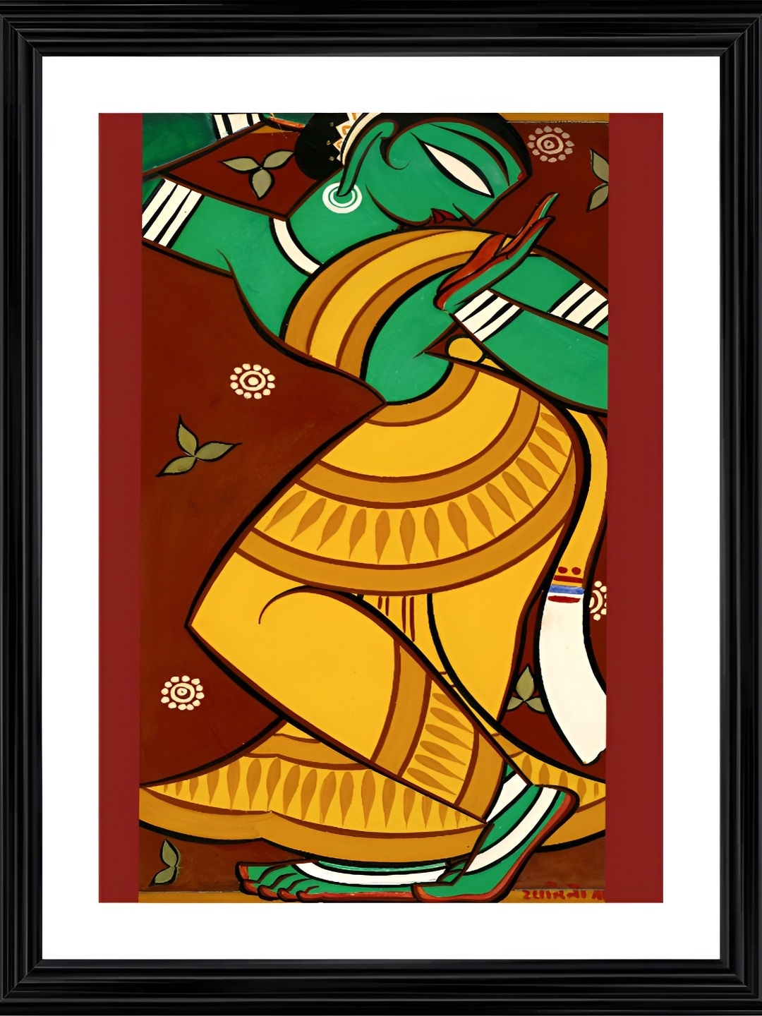 

Adventures India White & Brown Wooden Painting Wall Art