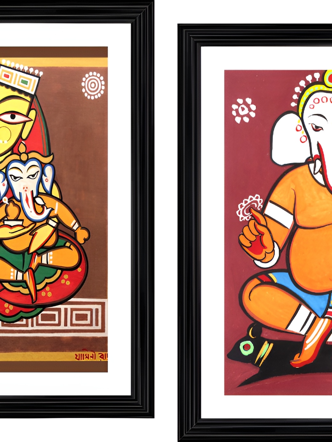 

Adventures India White & Brown 2 Piece Wood Other Wall Paintings