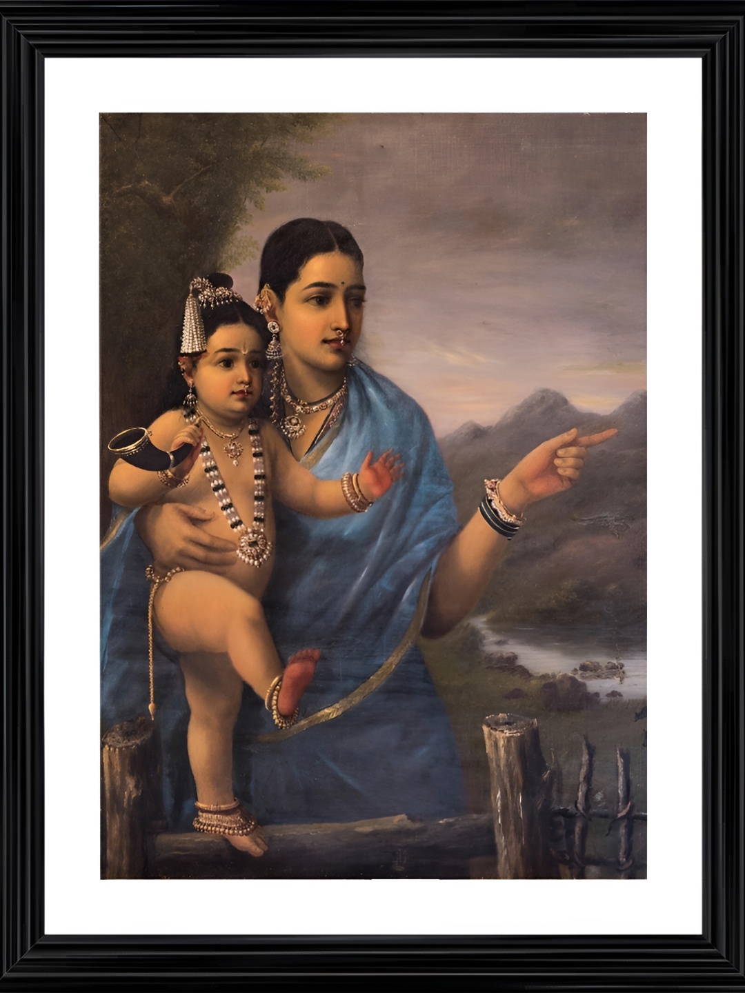 

Adventures India Black & White Wooden Painting Wall Art