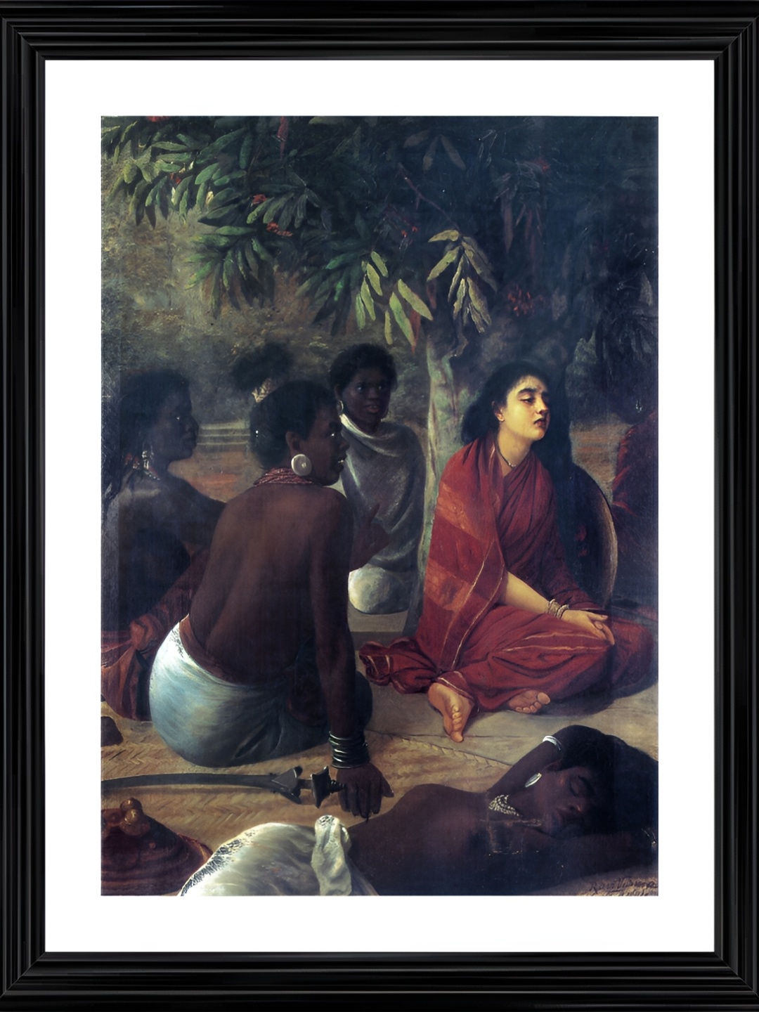 

Adventures India Green & Black Wooden Painting Wall Art