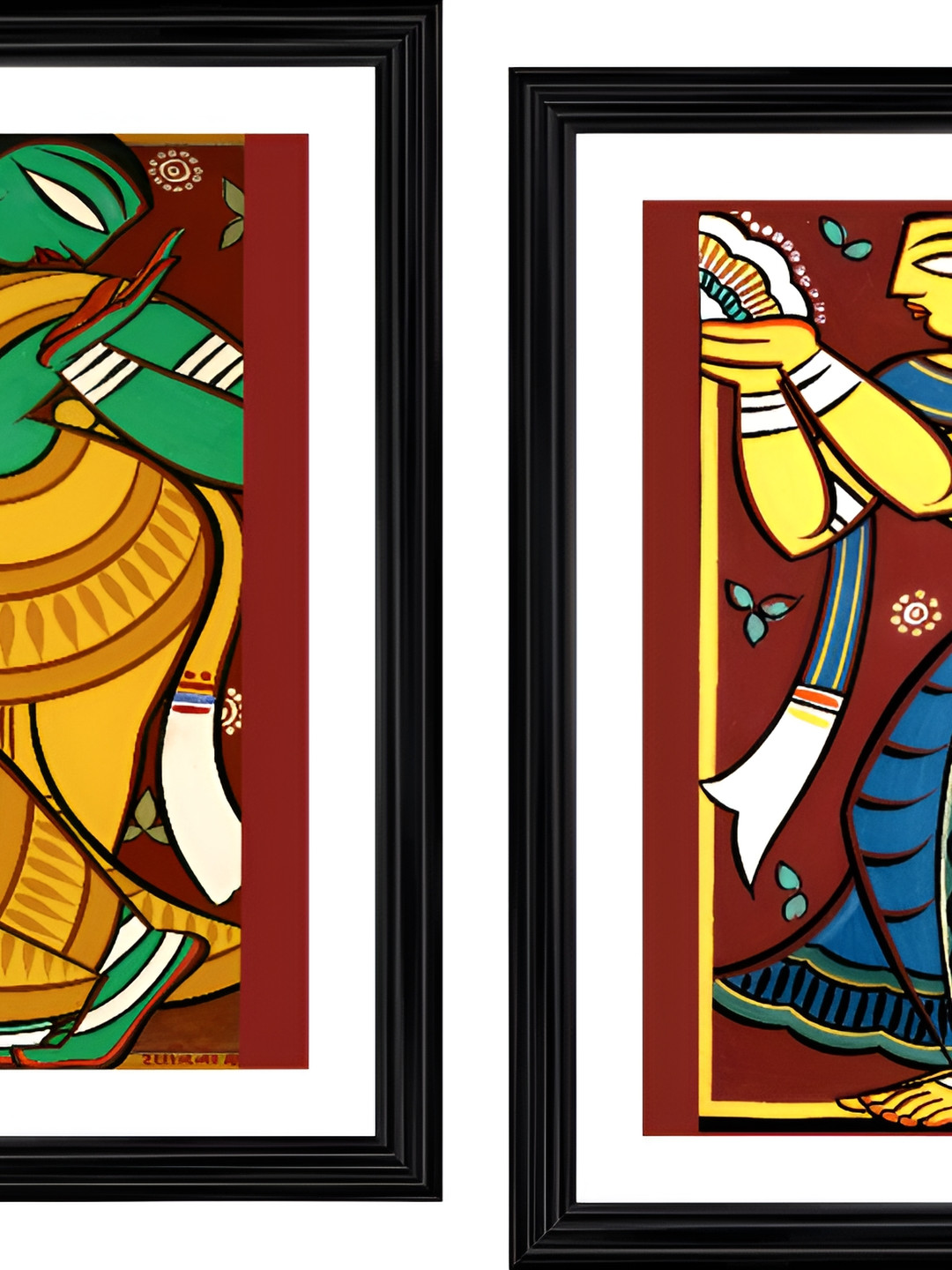 

Adventures India Black & White 2 Pieces Wooden Wall Arts