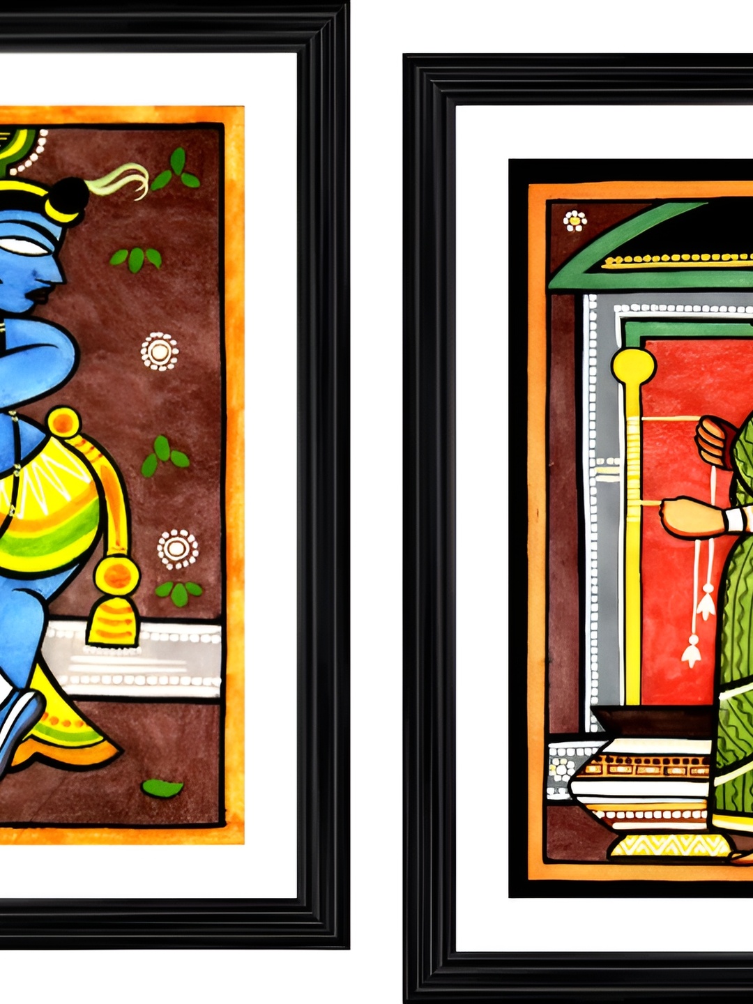 

Adventures India Black & White 2 Piece Wood Other Wall Paintings