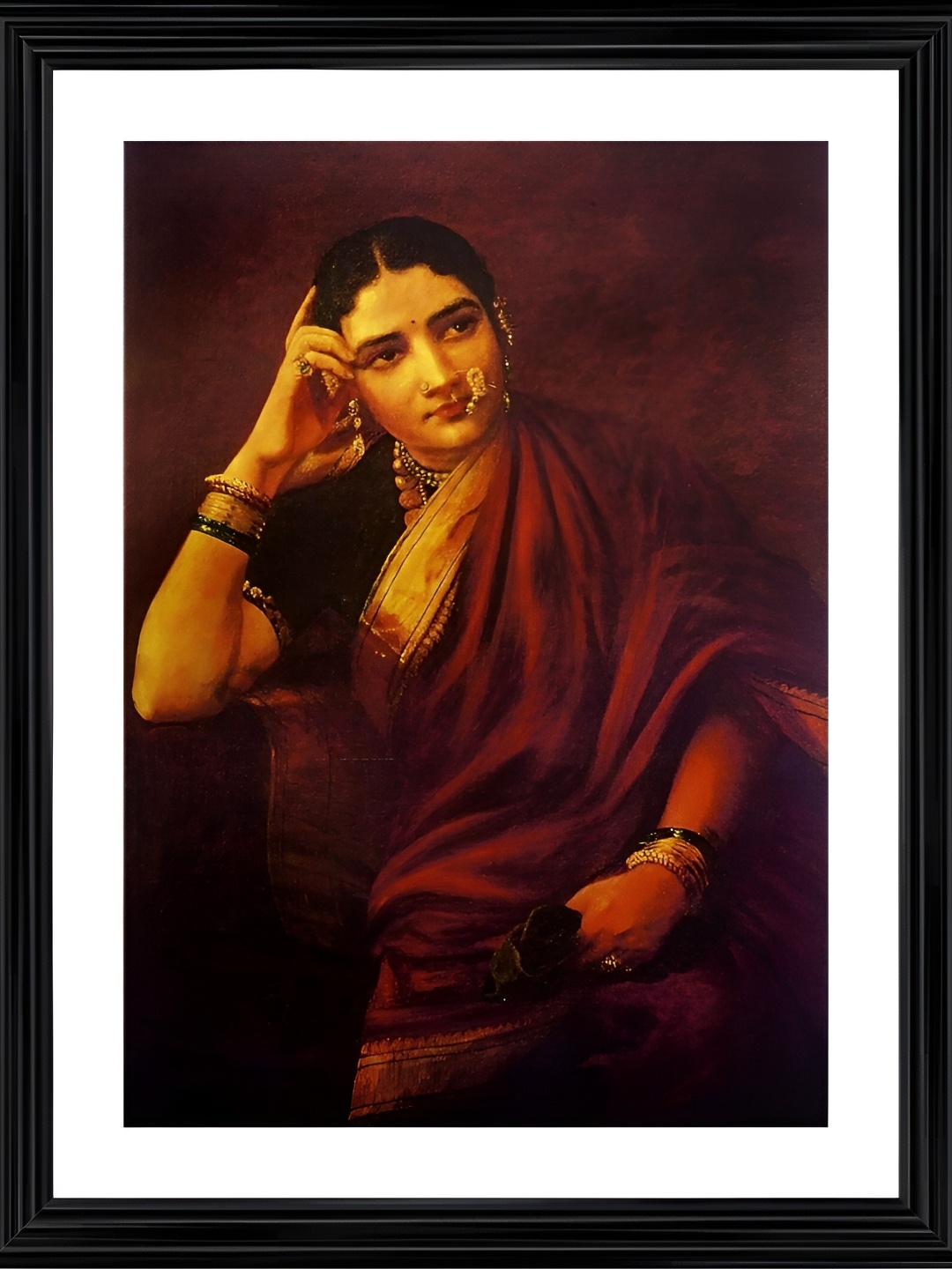 

Adventures India Black & Red Wooden Paintings Wall Art