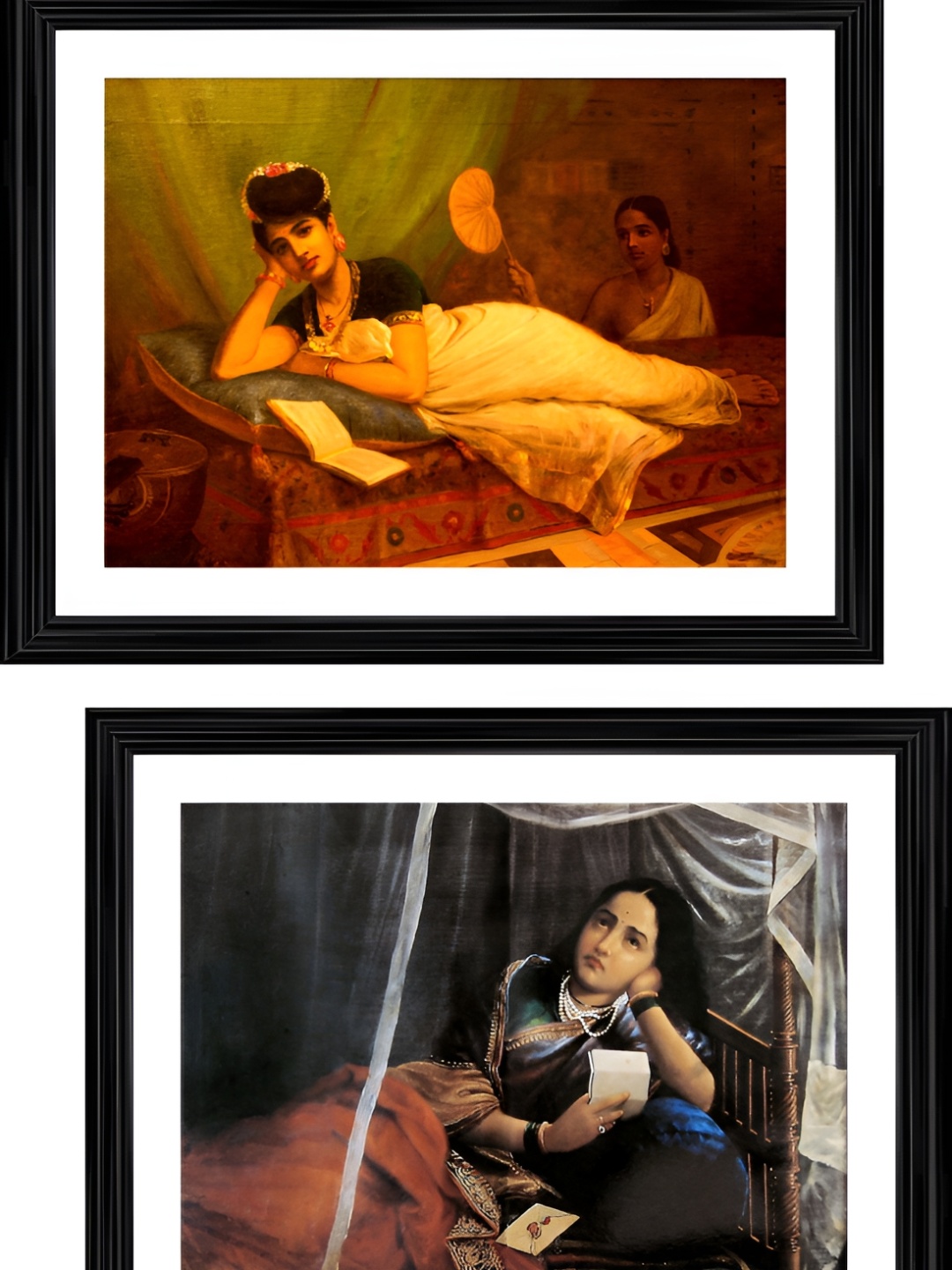 

Adventures India Yellow & Black 2 Pieces Wooden Painting Wall Arts