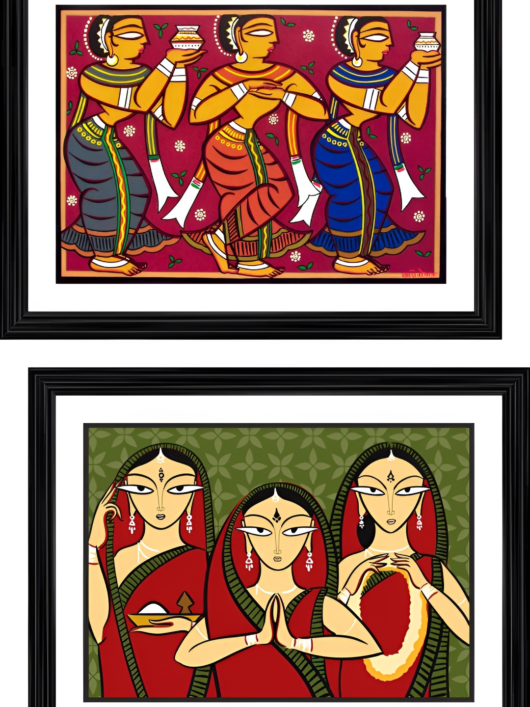 

Adventures India Black & Red 2 Pieces Wooden Wall Arts